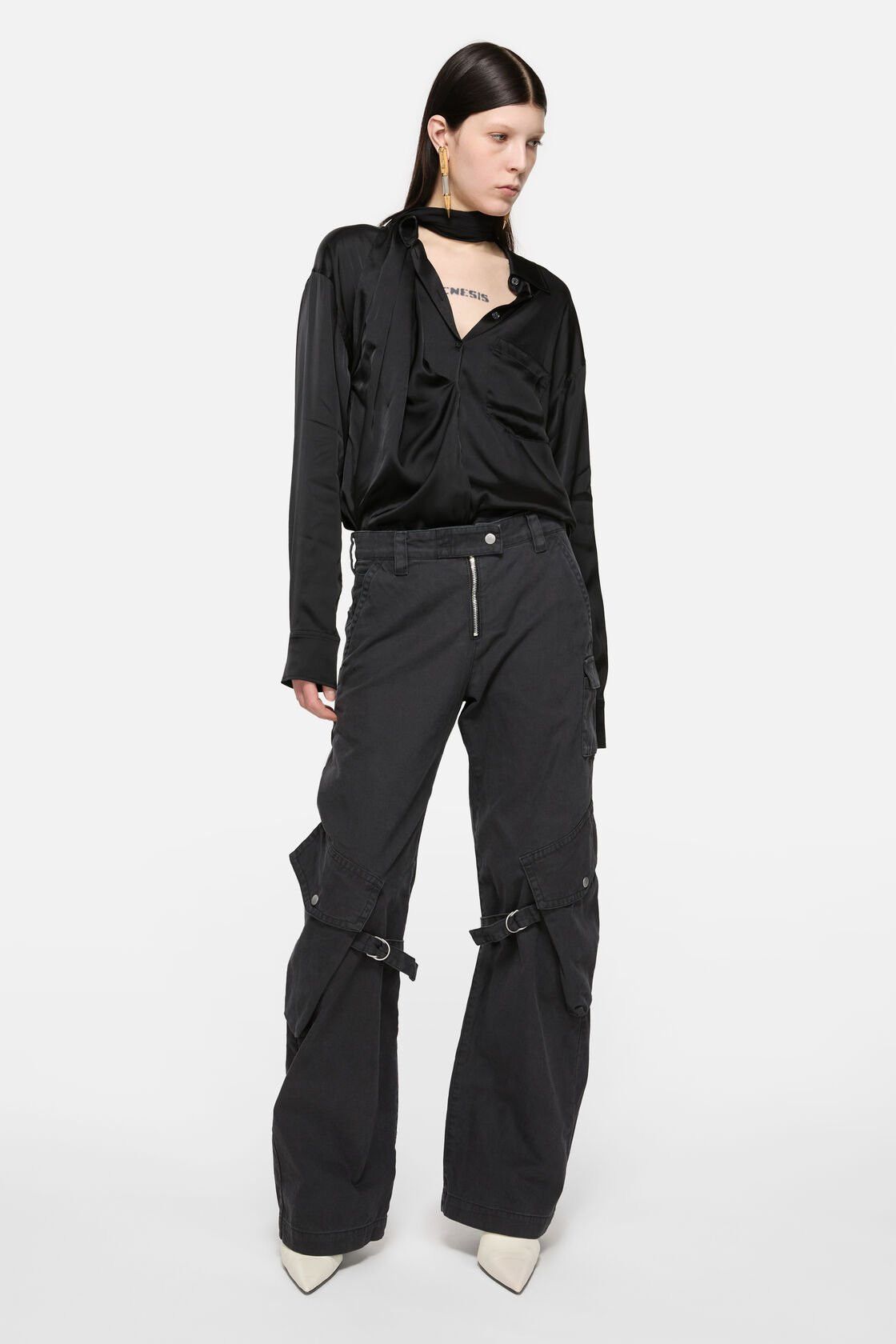 Acne Studios Acne Studios Wide Leg Cargo Trousers Size 34" / US 12 / IT 48 - 4 Thumbnail