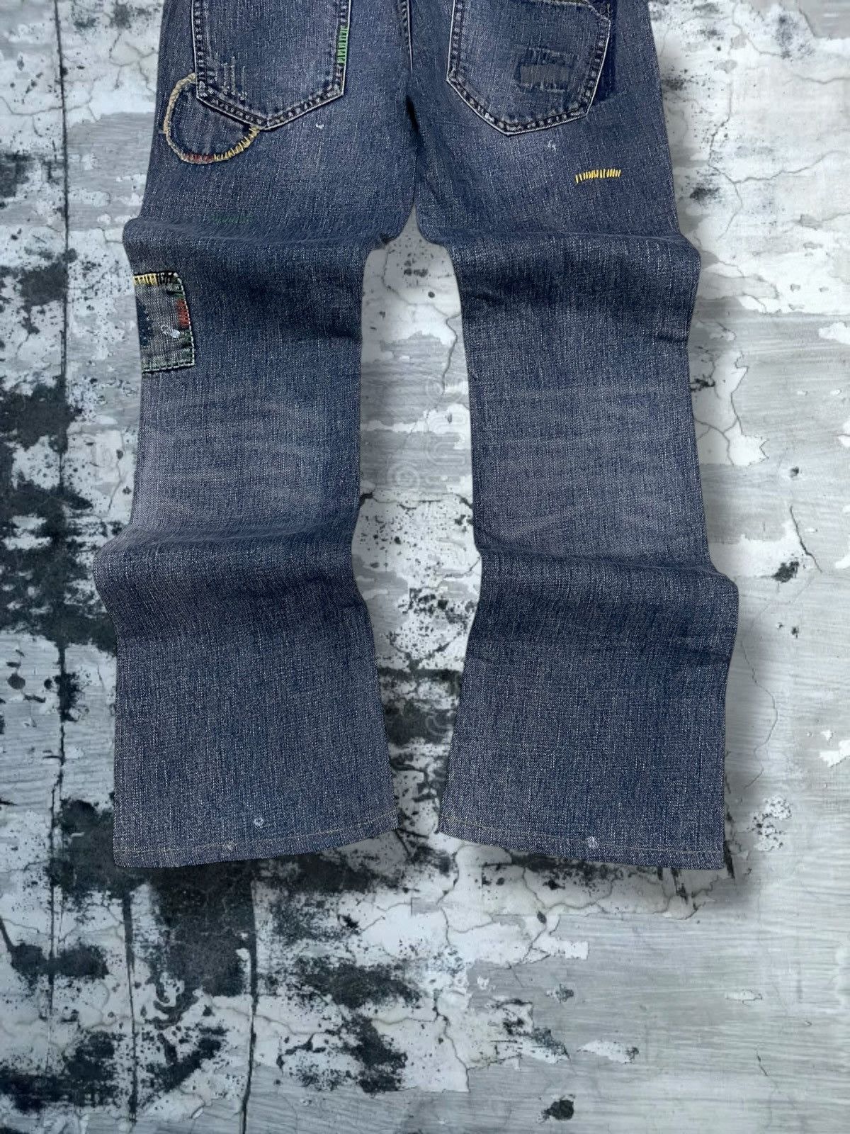 Tornado Mart Vintate Og 1990s Japan Designer Back Number Boro Distressed Size US 30 / EU 46 - 12 Thumbnail