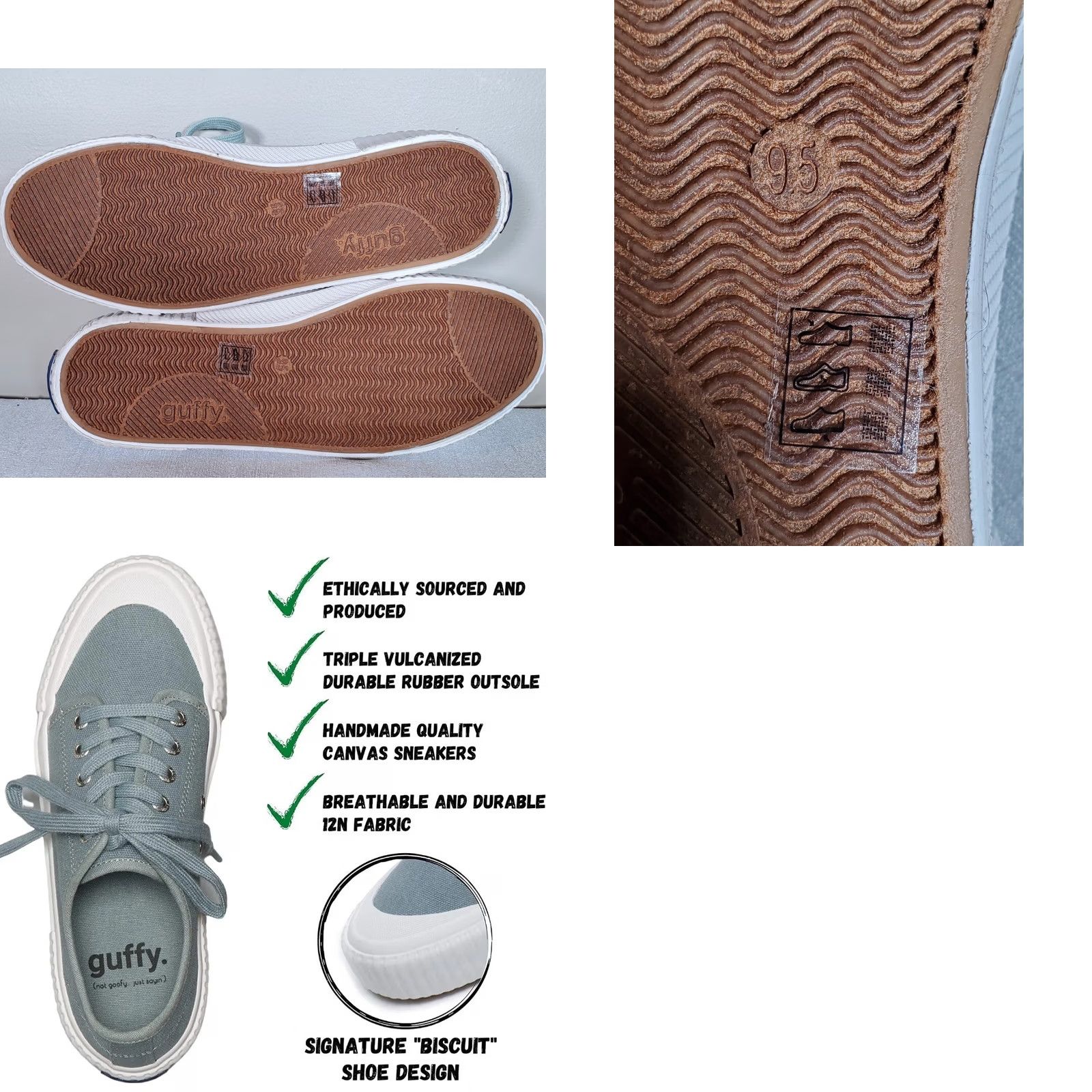 Olive Guffy The Spicewood Sneakers Shoes Low Top Canvas Lace Up Olive Green Women US 9.5 New Size L / US 10 / IT 46 - 9 Thumbnail