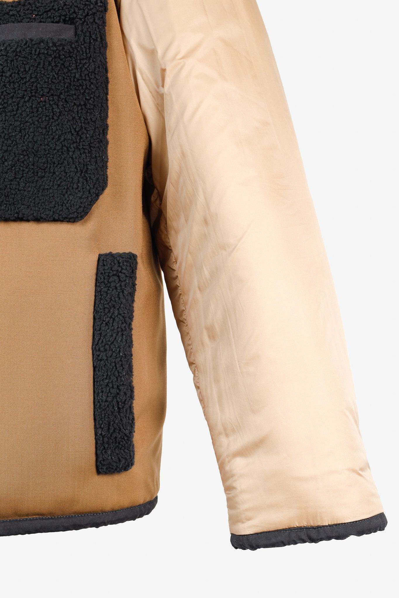 Fendi Fendi Reversible Black Wool Fleece & Brown Patchwork Jacket Size US S / EU 44-46 / 1 - 12 Thumbnail