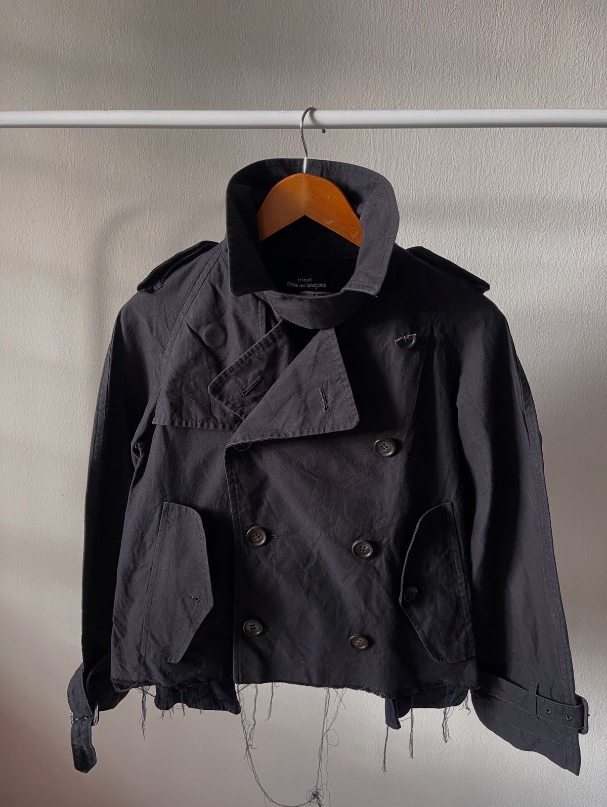 Tricot Comme des Garcons 2004 Comme Des Garcons Crop Jacket Size S / US 4 / IT 40 - 2 Thumbnail