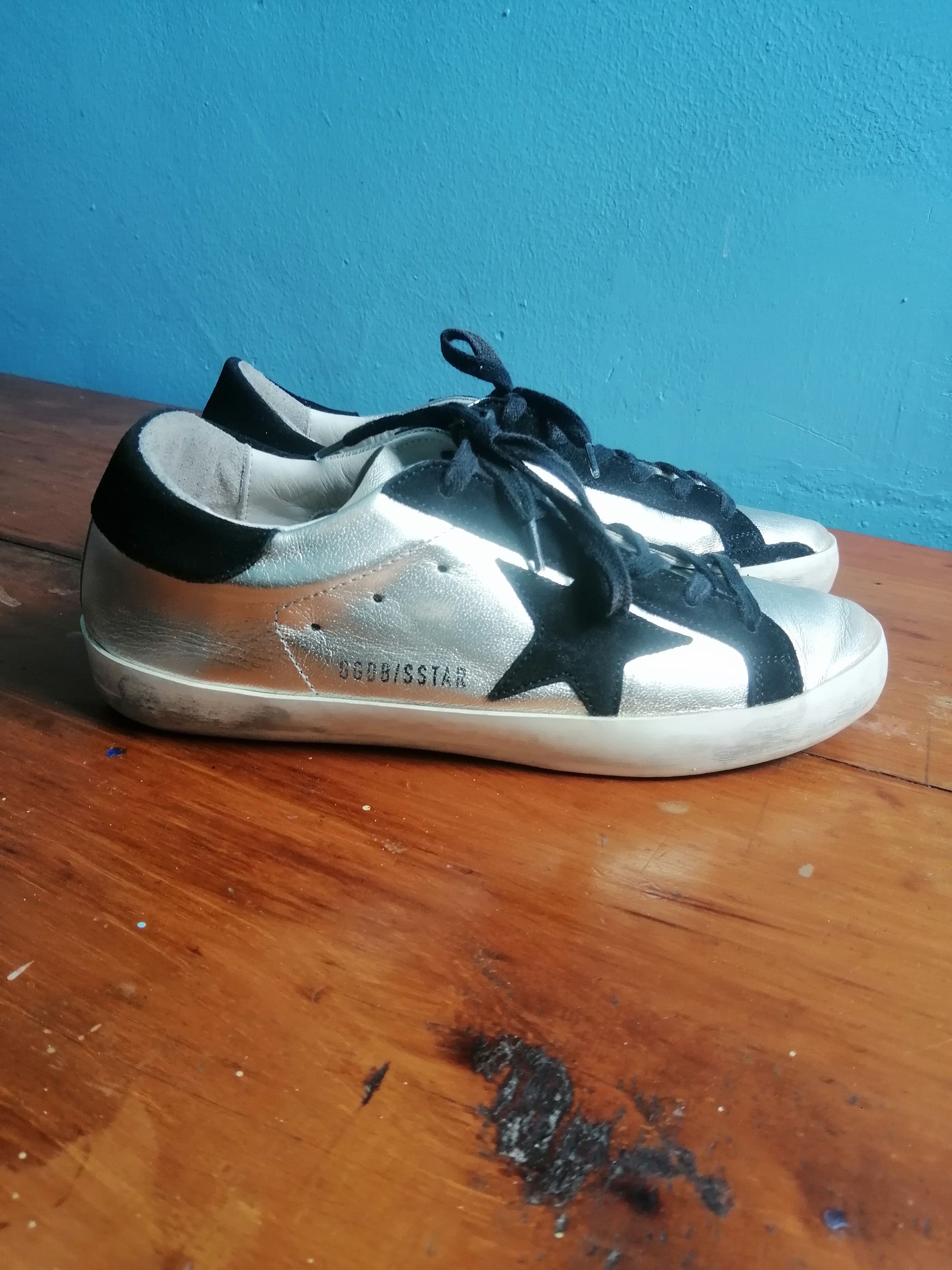 Golden Goose Silver Golden Goose Superstar Size US 5.5 / EU 38 - 2 Thumbnail