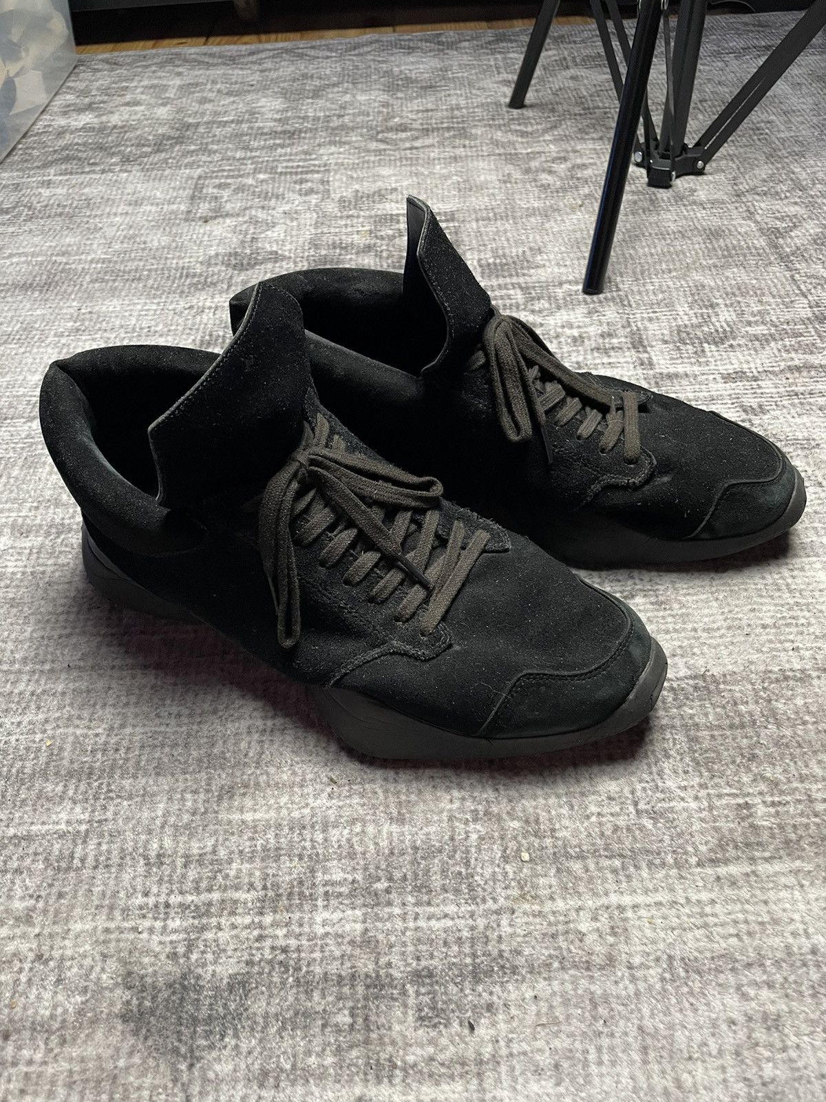 Rick Owens Rick owens Suede Tech Runners Black Size US 12 / EU 45 - 6 Thumbnail