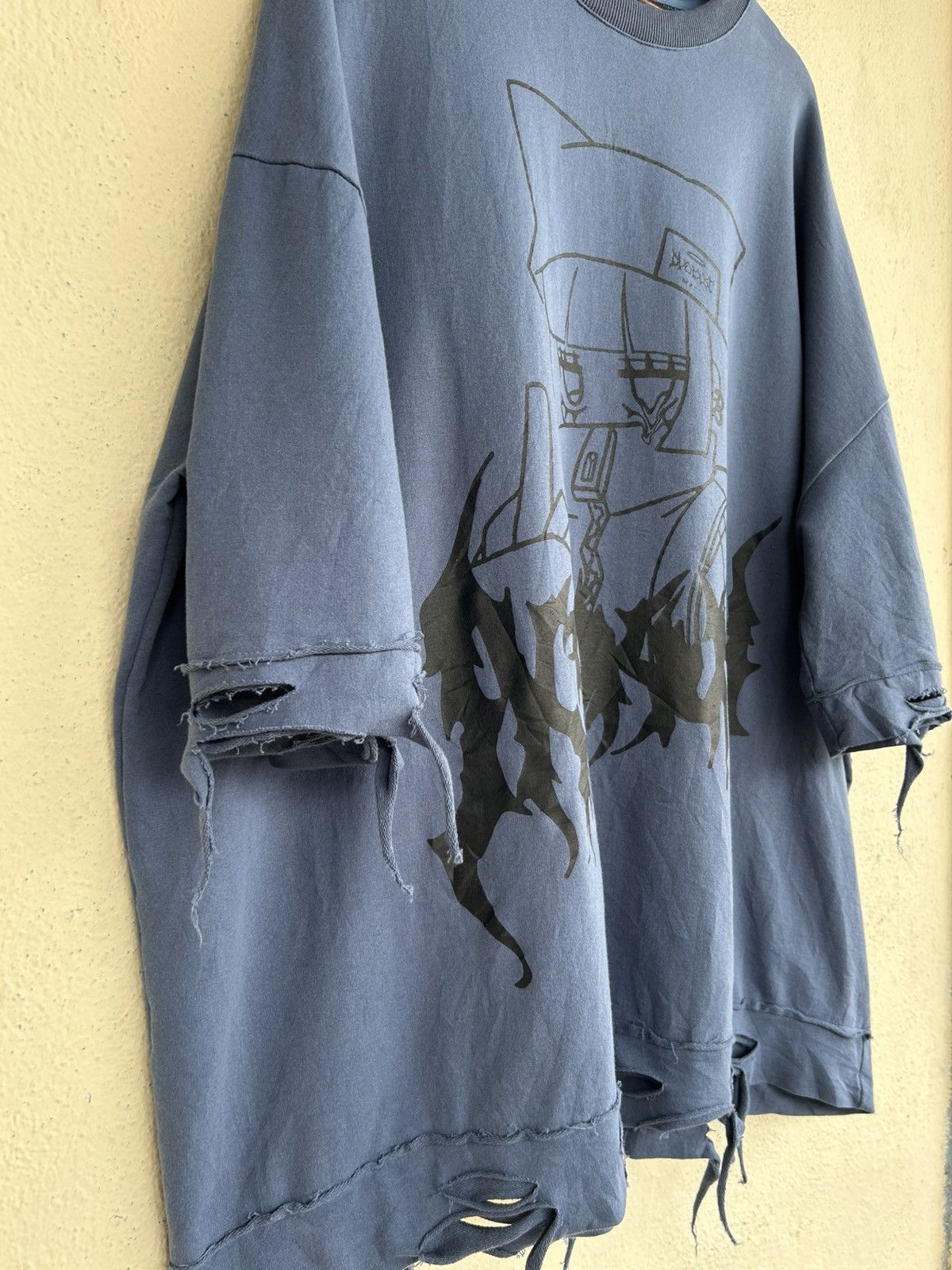 Japanese Brand Volcan & Aphrodite Art Distressed Oversized Sweatshirt Size US L / EU 52-54 / 3 - 8 Thumbnail