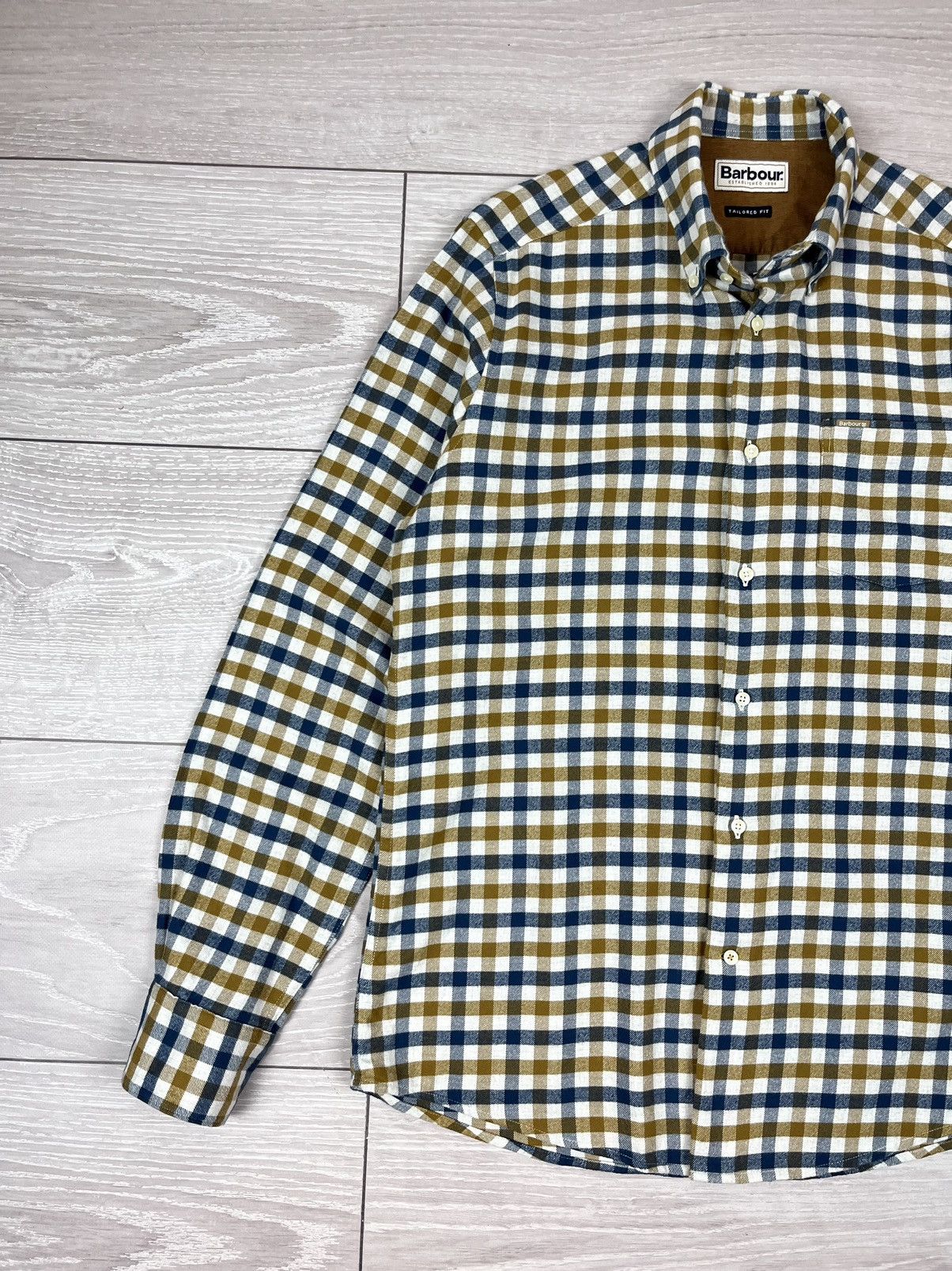 Barbour Barbour Rothe Tailored Flannel Checkered Shirt Size US M / EU 48-50 / 2 - 4 Thumbnail