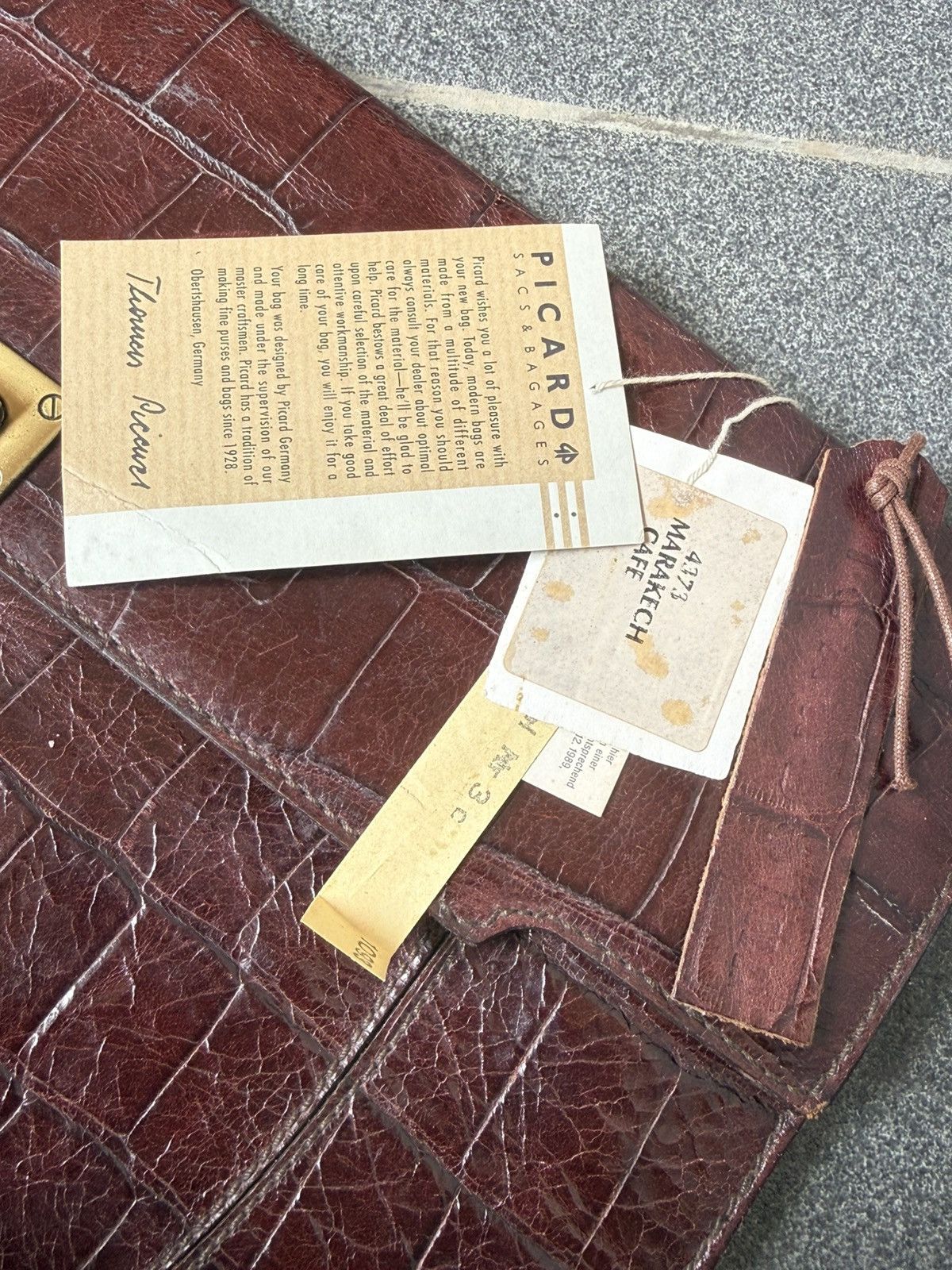 PICARD Vintage Picard document briefcase bag Size 36 - 4 Thumbnail