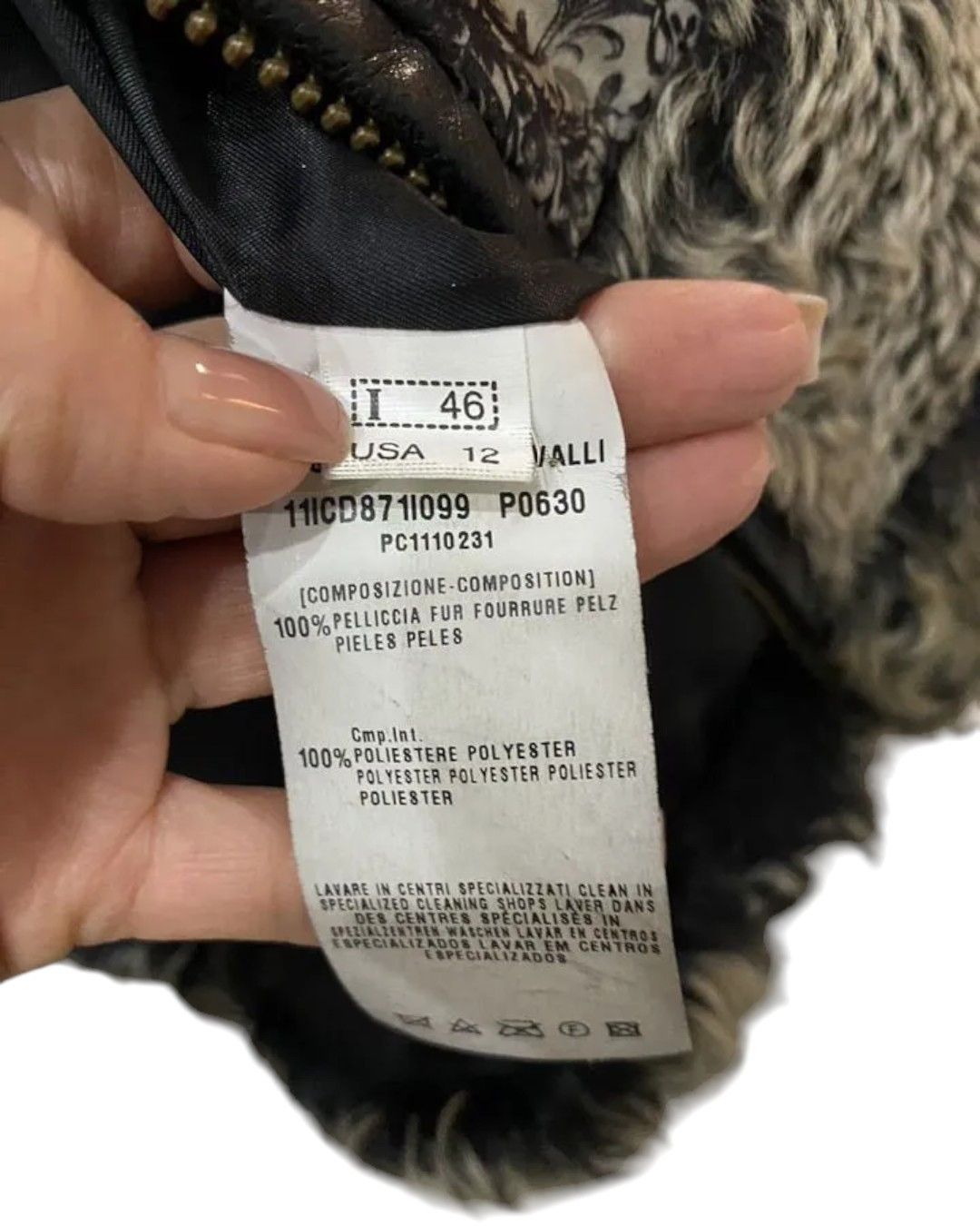 Roberto Cavalli F/W 2011 BLACK FOX/ KARAKUL FUR JACKET Size L / US 10 / IT 46 - 5 Thumbnail