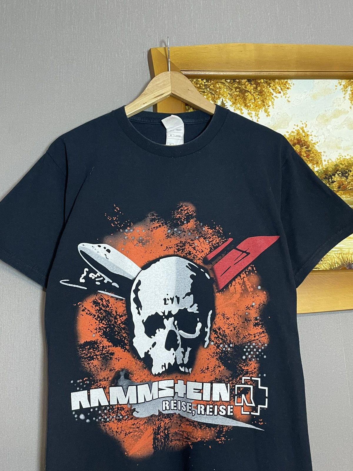 Band Tees × Vintage Rare Vintage 2004 Rammstein Tour Graphic T-shirt Size US M / EU 48-50 / 2 - 2 Thumbnail