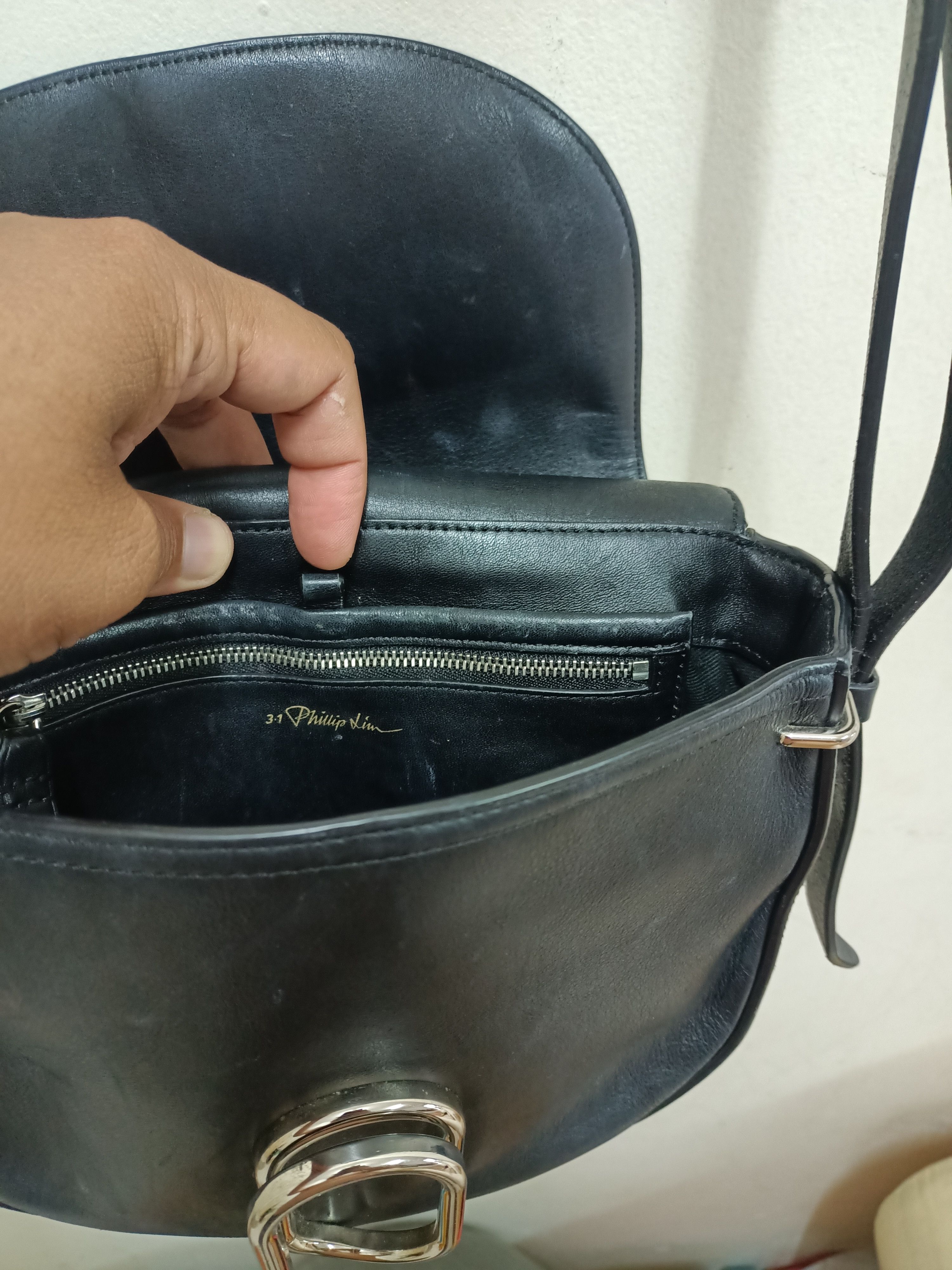 3.1 Phillip Lim × Designer Philip Lim leather sling bag Size ONE SIZE - 8 Thumbnail