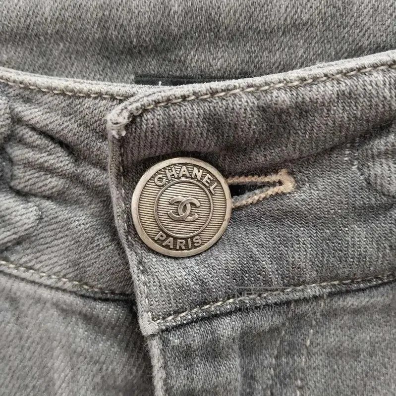 Chanel Chanel Gray Cotton Women's Jeans . Size 27" / US 4 / IT 40 - 5 Thumbnail