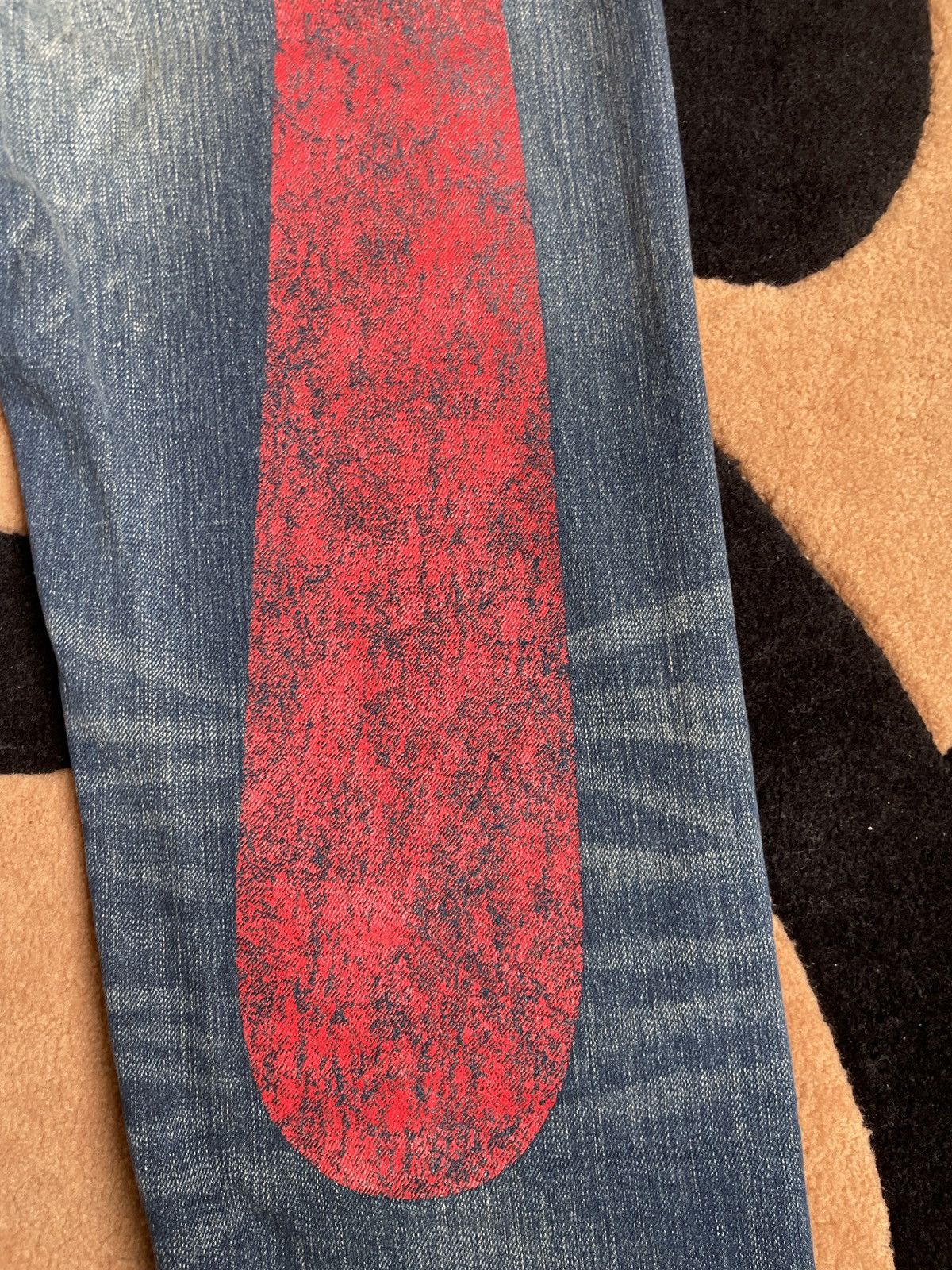 Evisu × Vintage EVISU Red suspenders daicock jeans size:30x34 Size US 30 / EU 46 - 8 Thumbnail