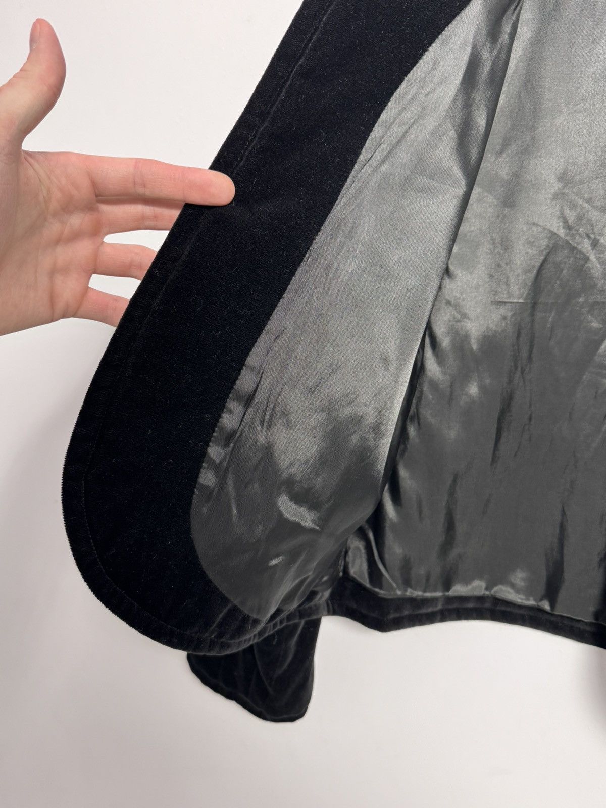 Designer × Japanese Brand Giovannozzi Velvet Women’s Blazer Jacket Size M / US 6-8 / IT 42-44 - 6 Thumbnail