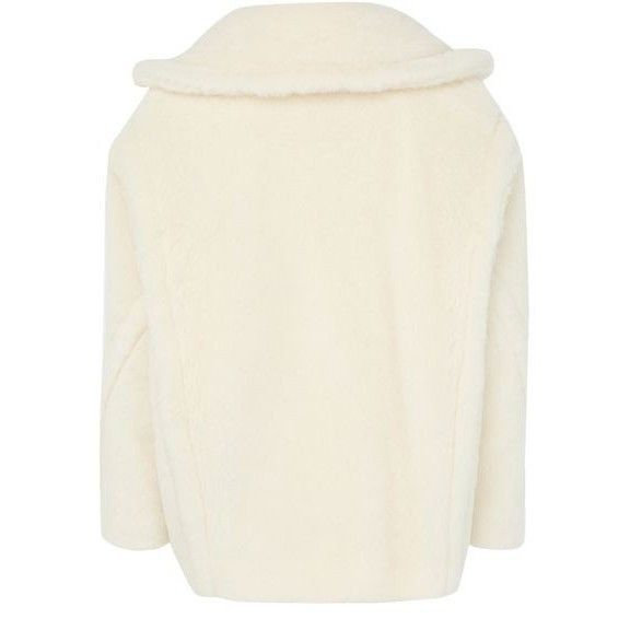Max Mara MAX MARA Olga Aviator Fuzzy White Wool Jacket New & Authenti Size M / US 6-8 / IT 42-44 - 2 Thumbnail