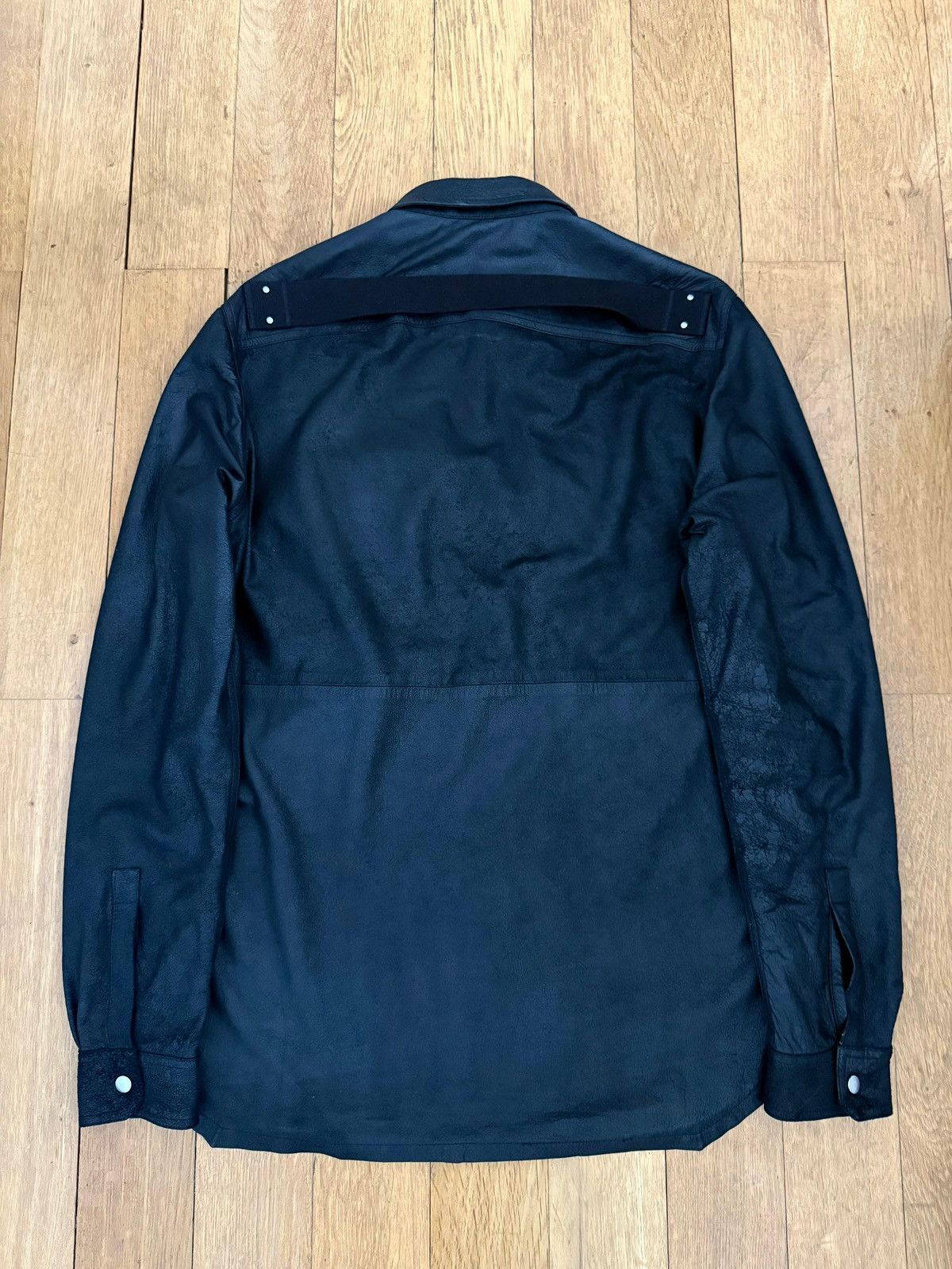 Rick Owens Blistered Leather Outhershirt Size US M / EU 48-50 / 2 - 4 Thumbnail