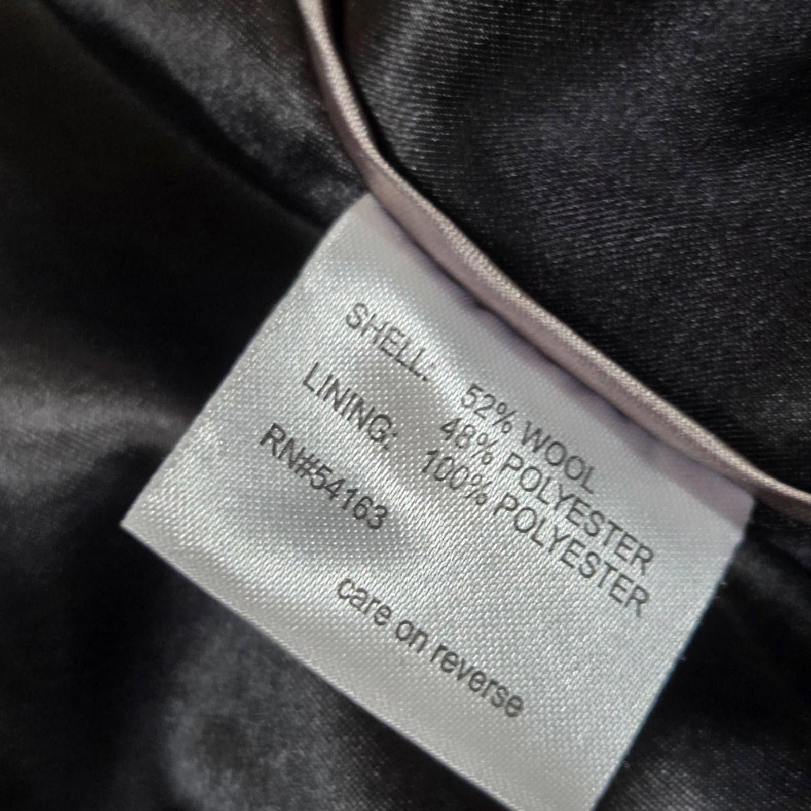 Calvin Klein Calvin Klein Womens Size 10 Red Asymmetric Button Coat Wool Size L / US 10 / IT 46 - 7 Thumbnail