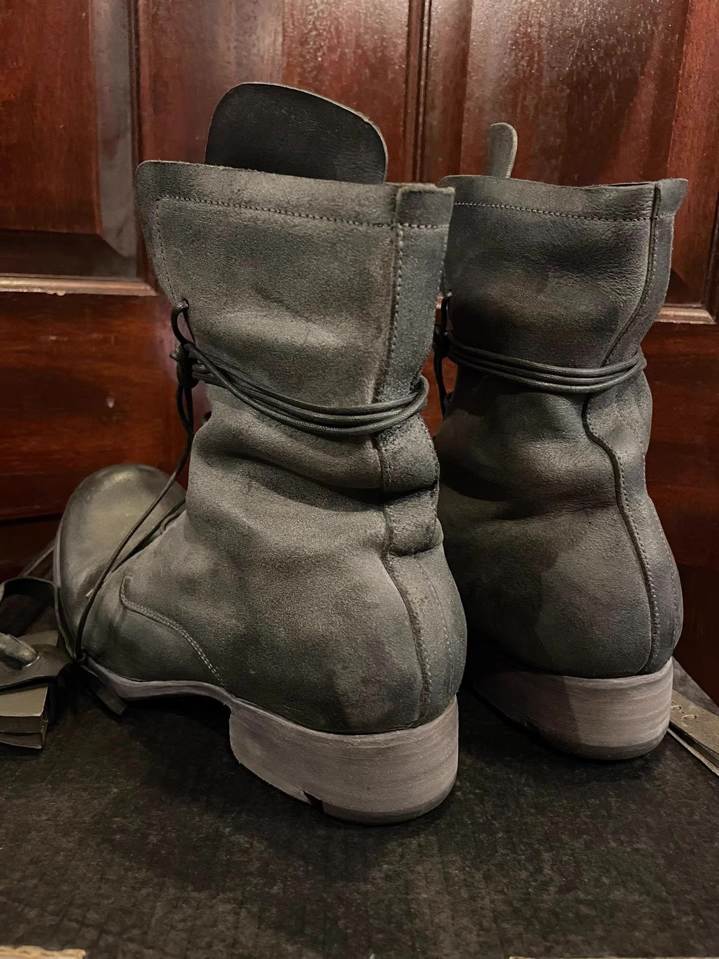 Layer-0 Layer-0 Women's 3.0 H 20 B calf reverse laced up boots Ｑ25 Size US 6 / IT 36 - 3 Thumbnail