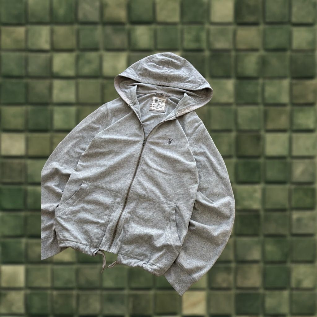 Allsaints VINTAGE AllSaints Hoodie Mens S Gray Logo 90s Y2K Basic Zip Crew Neck Slim Classic Streetwear Size US S / EU 44-46 / 1 - 1 Thumbnail