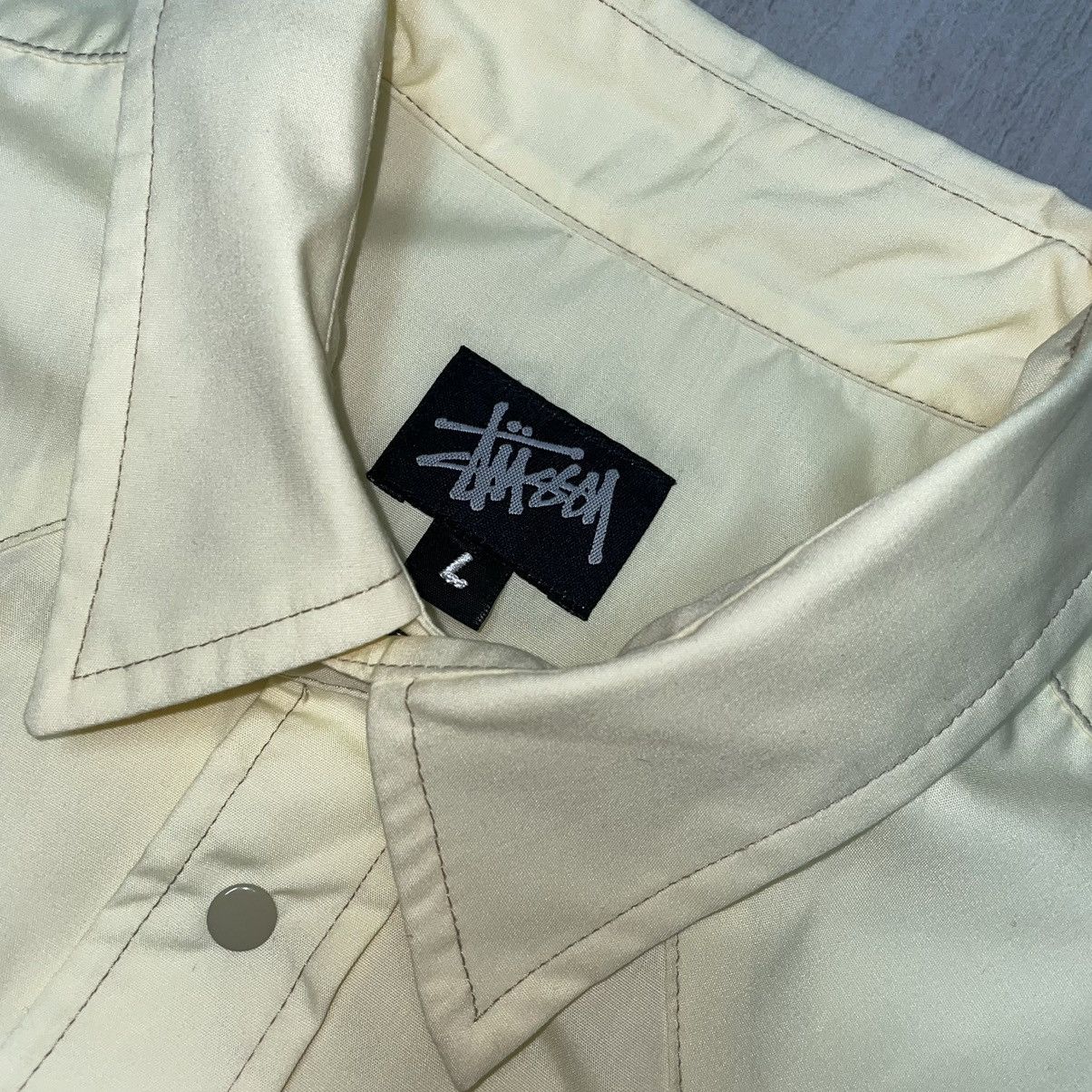 Stussy Vintage Stussy Snap Button Up Size US L / EU 52-54 / 3 - 3 Thumbnail