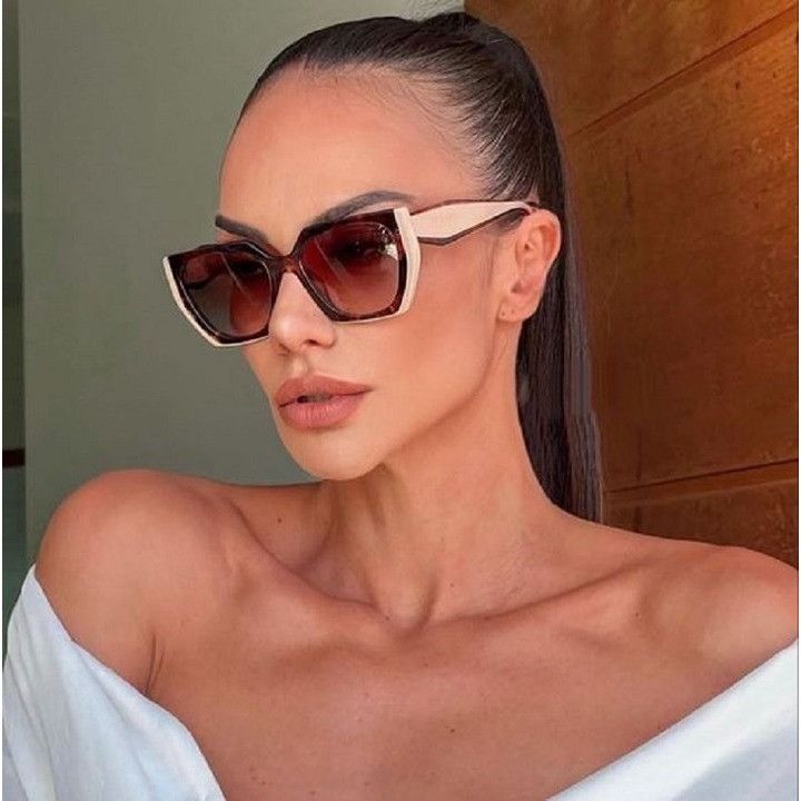 Prada Prada PR15WS 24B40L Sunglasses Dark Havana/Black Square Size ONE SIZE - 2 Thumbnail