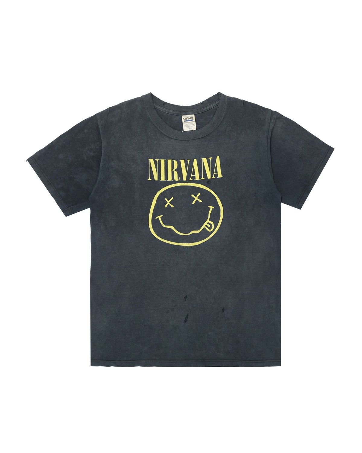 Band Tees Nirvana 2003 Faded Trashed Distressed Smiley Corp Whores t Size US S / EU 44-46 / 1 - 1 Thumbnail