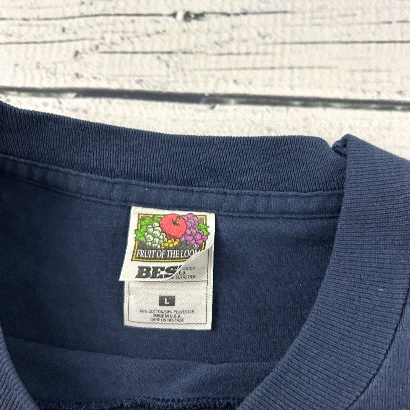 Fruit Of The Loom VINTAGE Denver Broncos Long Sleeve T-Shirt Mens L Blue Fruit of the Loom Size US L / EU 52-54 / 3 - 3 Thumbnail