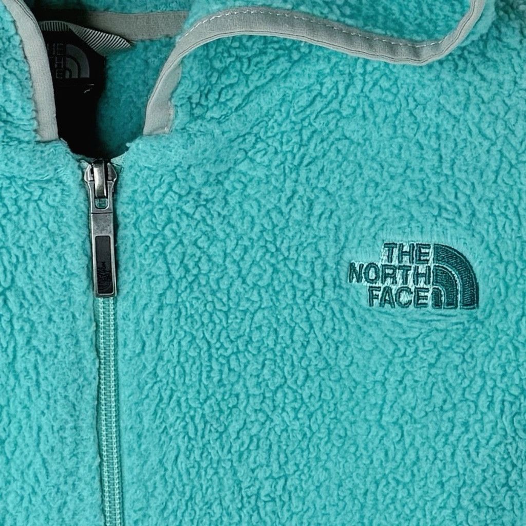 The North Face THE NORTH FACE Women's Aqua Blue Full Zip Sherpa Jacket S Size S / US 4 / IT 40 - 2 Thumbnail