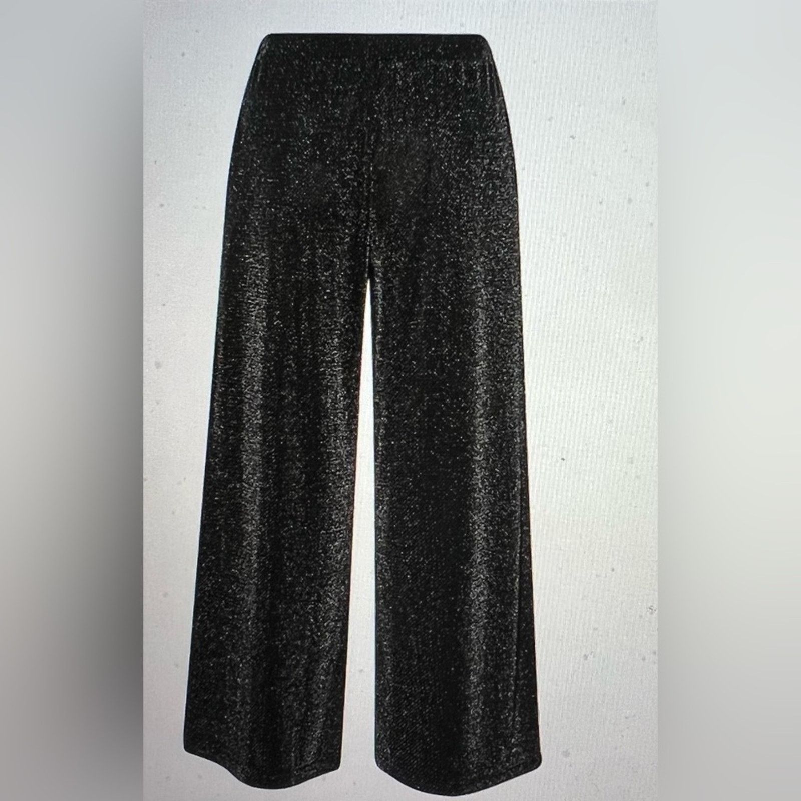 Boohoo Boohoo Shiny Wide Leg Pants Women Long Pants Size 2 Size 26" / US 2 / IT 38 - 7 Thumbnail