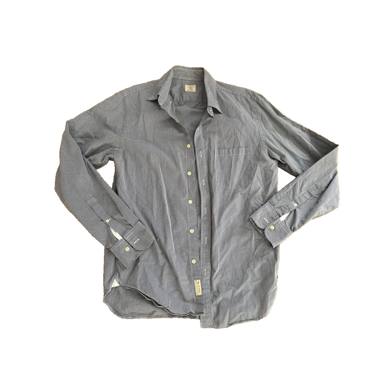 J.Crew J Crew Button Up Shirt Mens Gray Stripe Long Slee 10 A000837 Size US XXS / EU 40 - 1 Thumbnail