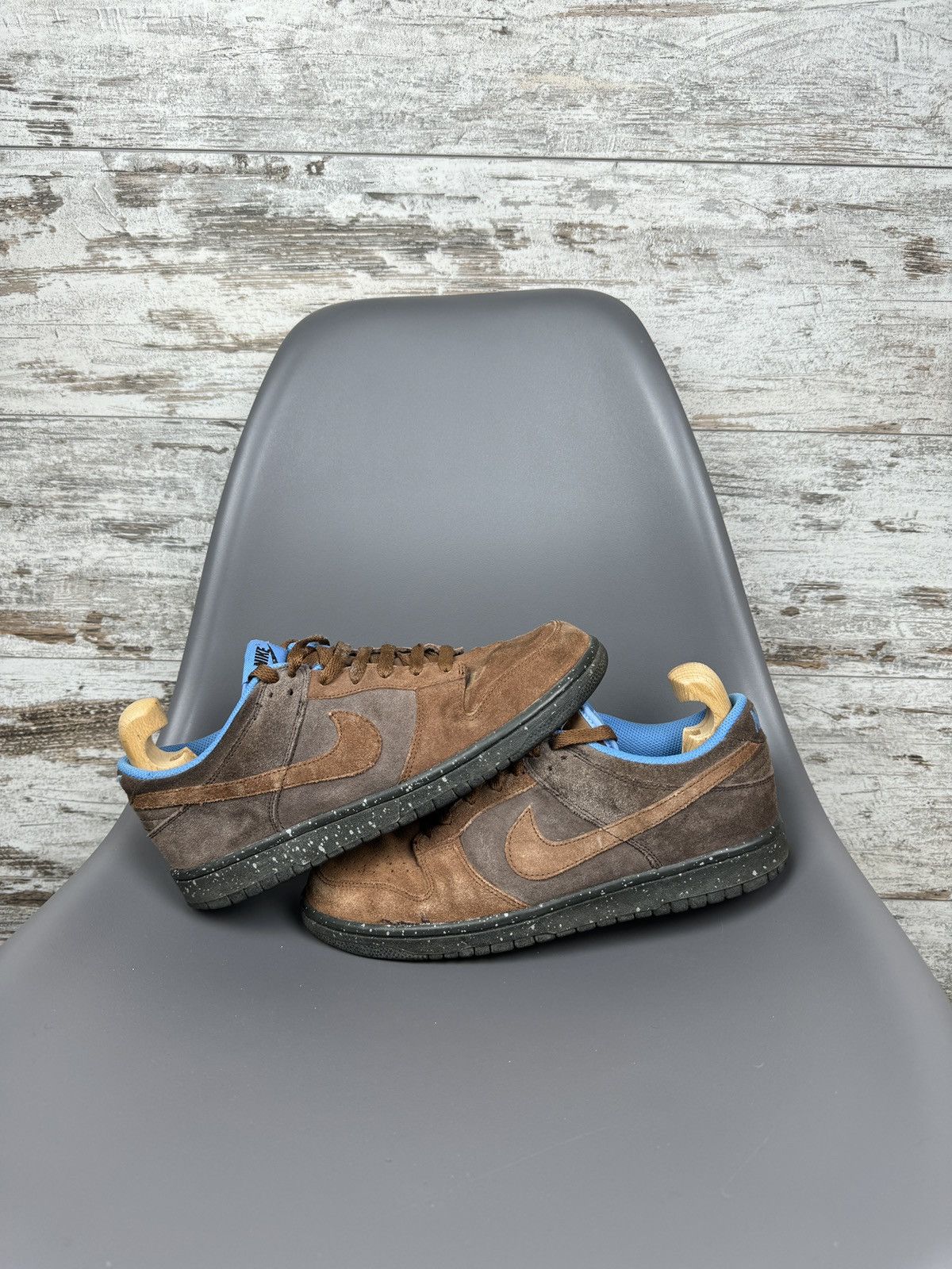 Mens Vintage Nike dunk low cl brown sneakers size 425 y2k