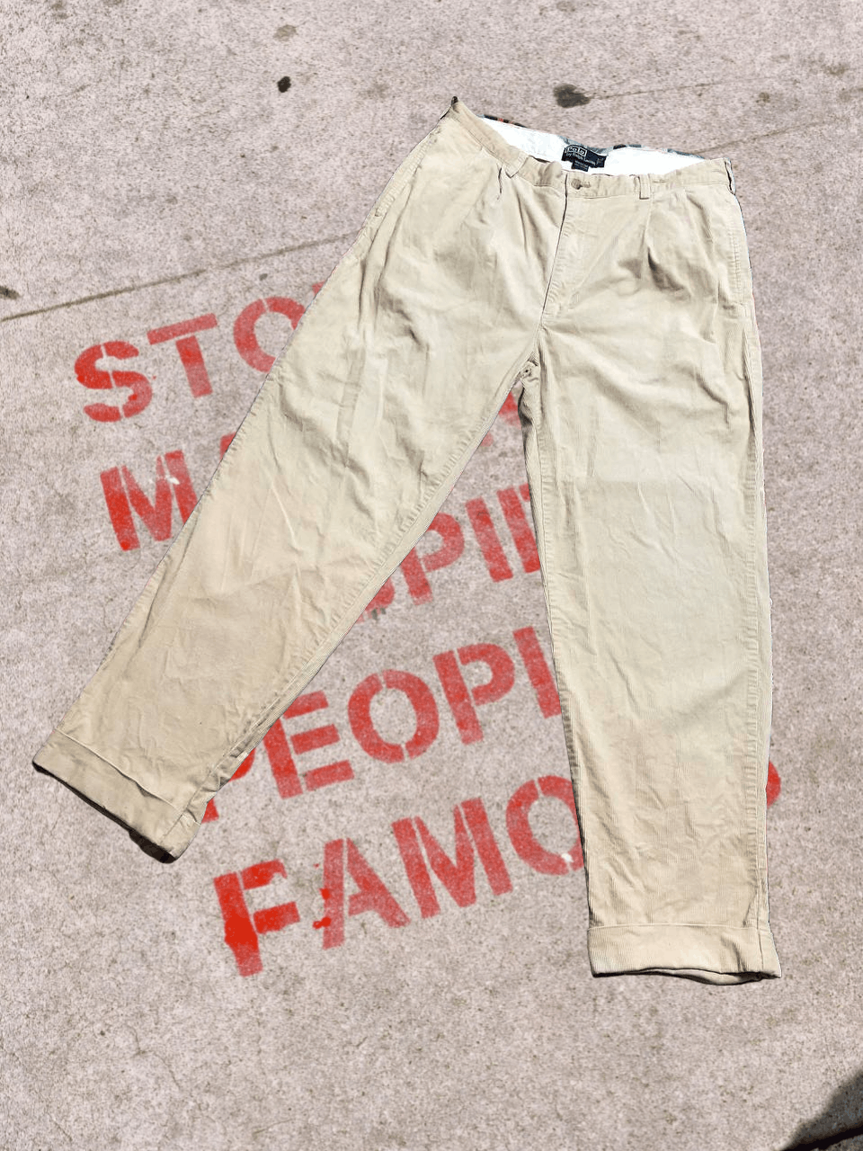 Polo Ralph Lauren Polo Ralph Lauren Corduroy Pants Straight Preppy Size US 35 - 1 Thumbnail