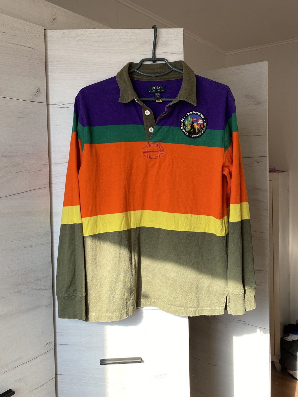 Polo Ralph Lauren POLO Ralph Lauren Fit Striped Voyager Expedition Rugby Size US S / EU 44-46 / 1 - 1 Thumbnail