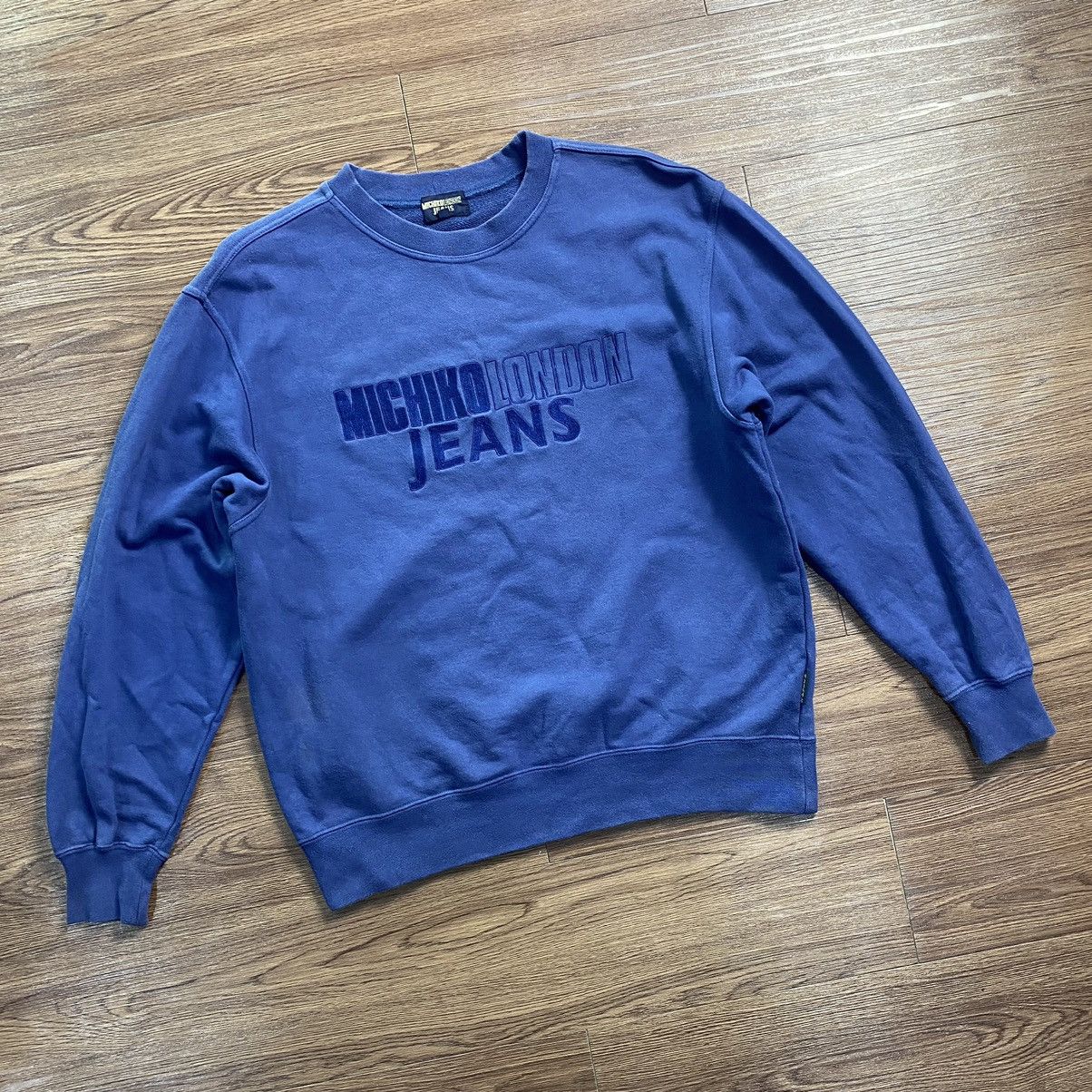 If Six Was Nine × Japanese Brand × Michiko Koshino London Michiko London Jeans Sweatshirt Size US M / EU 48-50 / 2 - 1 Thumbnail
