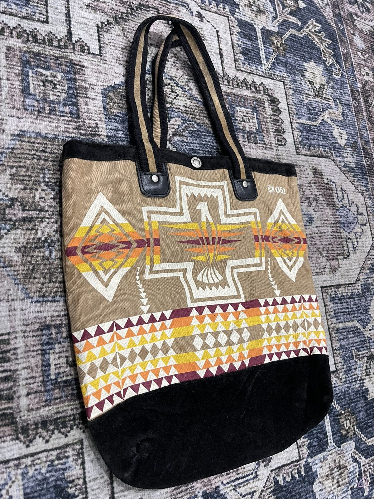 MasterPiece × Vintage Vintage Master Piece Japan Product Navajo Printed Tote Bag Size ONE SIZE - 2 Thumbnail