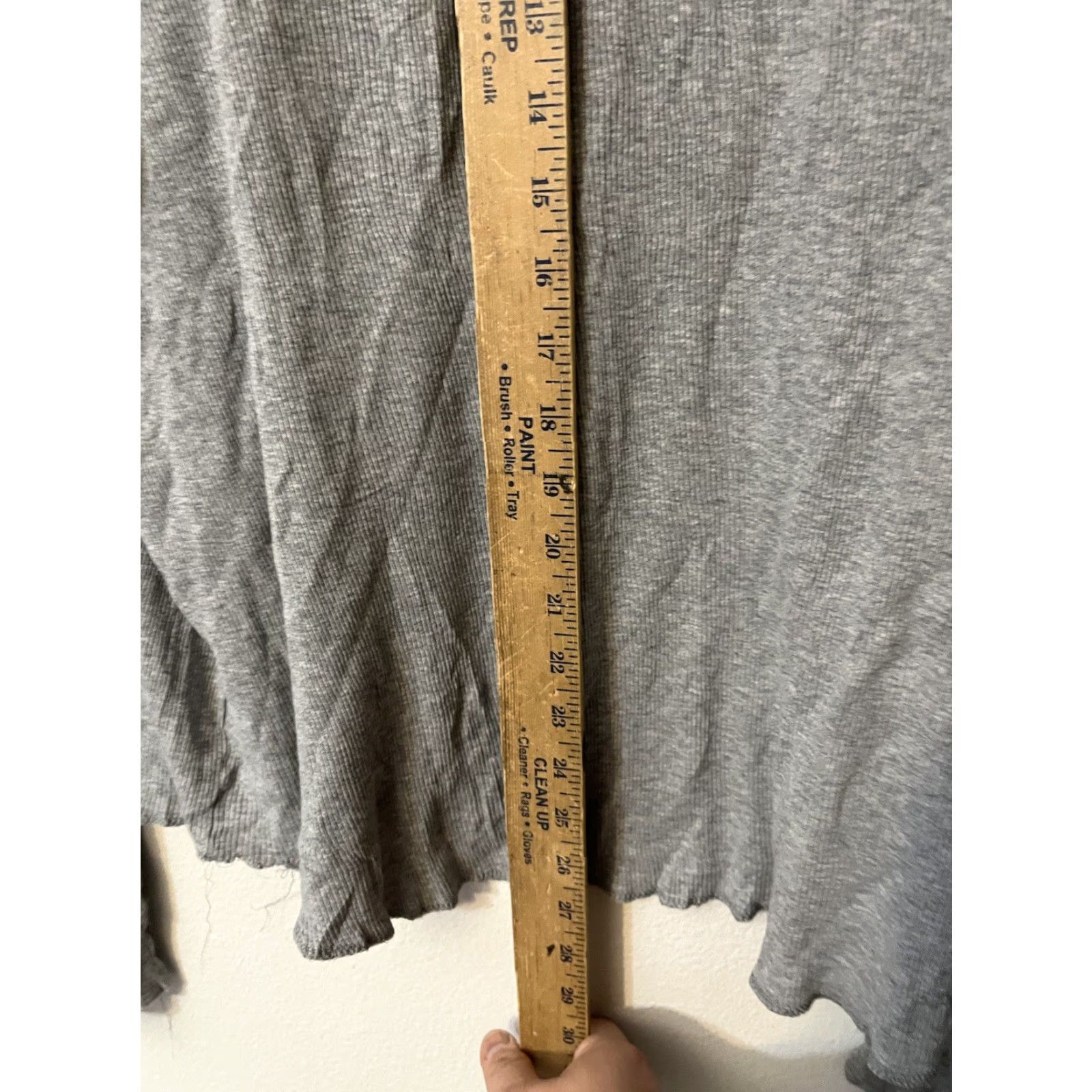 Old Navy Old Navy Mens Medium Gray Thermal Long Sleeve Waffle Knit Shirt T-Shirt Sock? Size US M / EU 48-50 / 2 - 4 Thumbnail