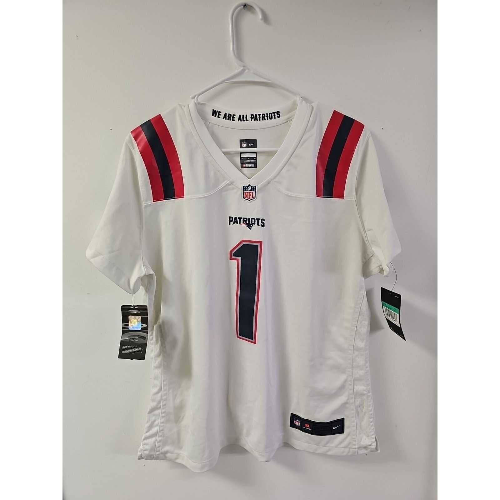 Nike Nike Cam Newton New England Patriots Women's Jersey XL NWT Size XL / US 12-14 / IT 48-50 - 1 Thumbnail