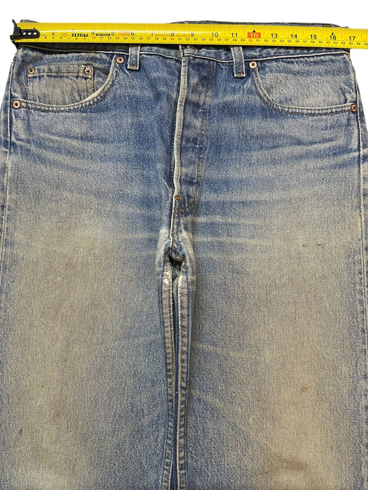 Levi's Vintage 80s Levis 501 Mud Wash Classic Style Loose Jeans Size US 34 / EU 50 - 12 Thumbnail