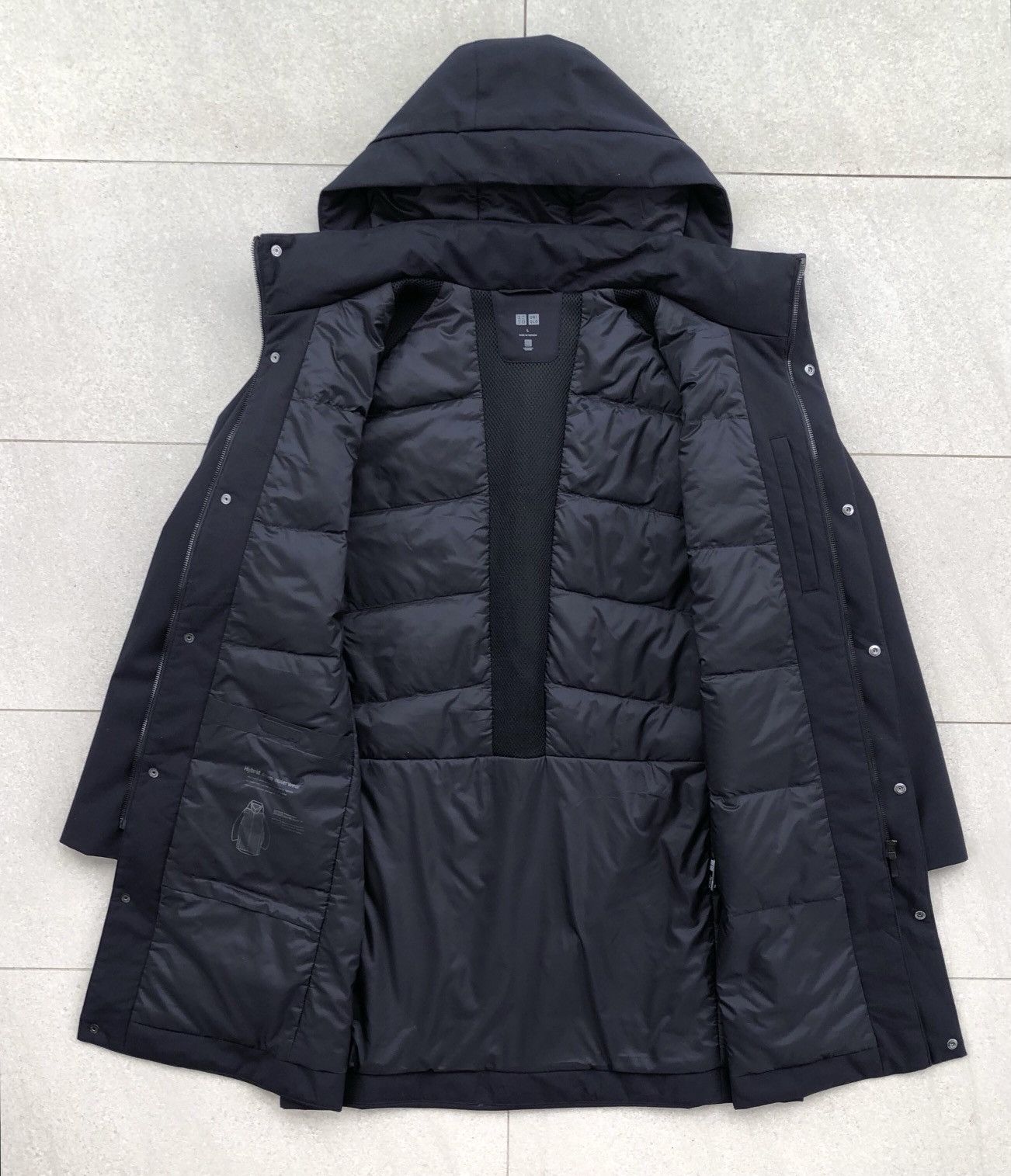 Uniqlo Uniqlo Men’s Hybrid Down Outerwear Down Feather Parka Jacket Size US L / EU 52-54 / 3 - 5 Thumbnail
