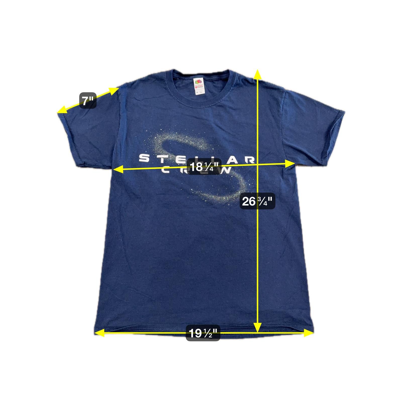 Fruit Of The Loom Stellar Crew VBS T-Shirt Navy Blue M Size US L / EU 52-54 / 3 - 5 Thumbnail