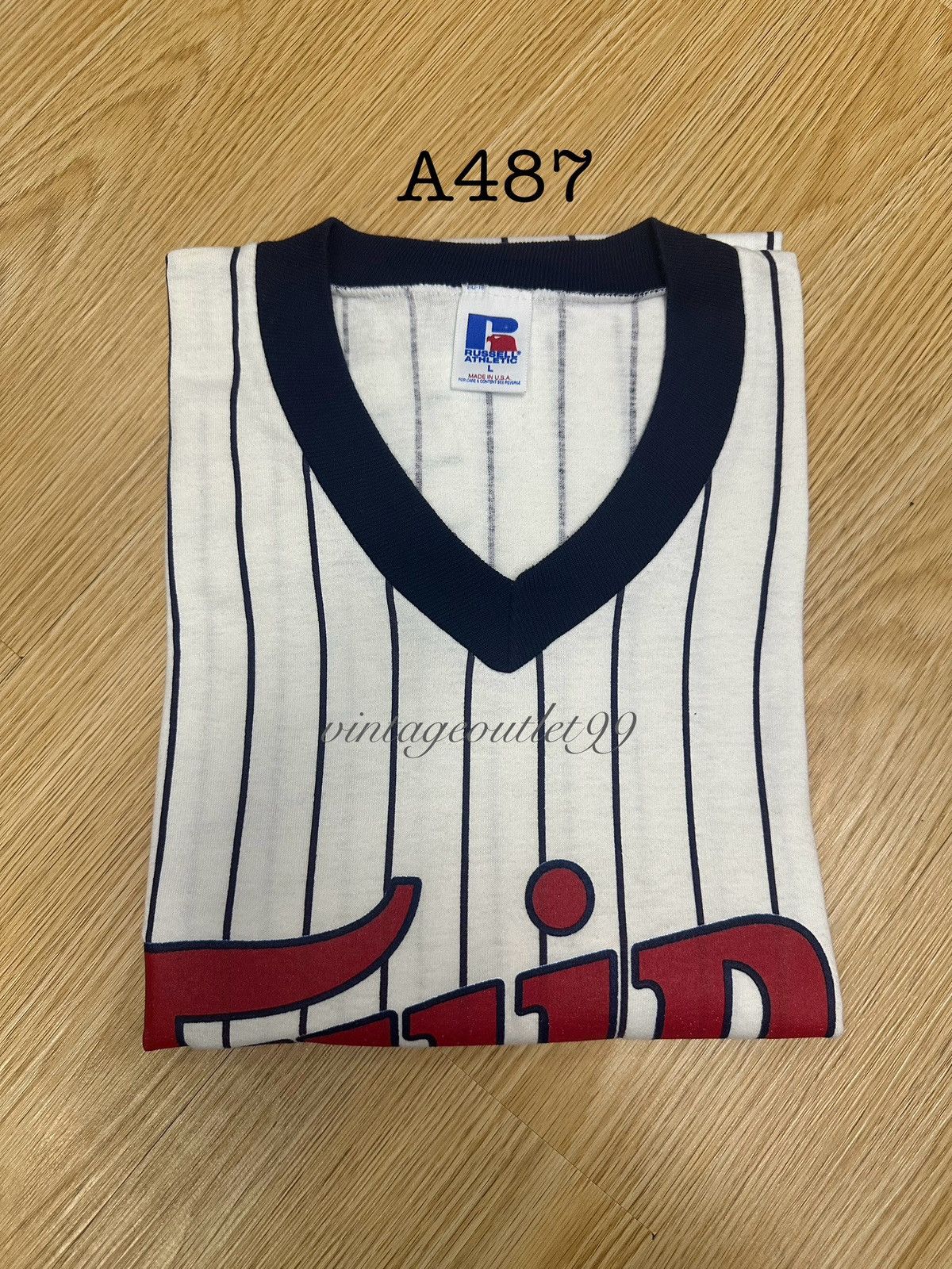 MLB 80s MLB Minnesota Twins Vintage Russel Tshirt A487 Size US M / EU 48-50 / 2 - 15 Thumbnail