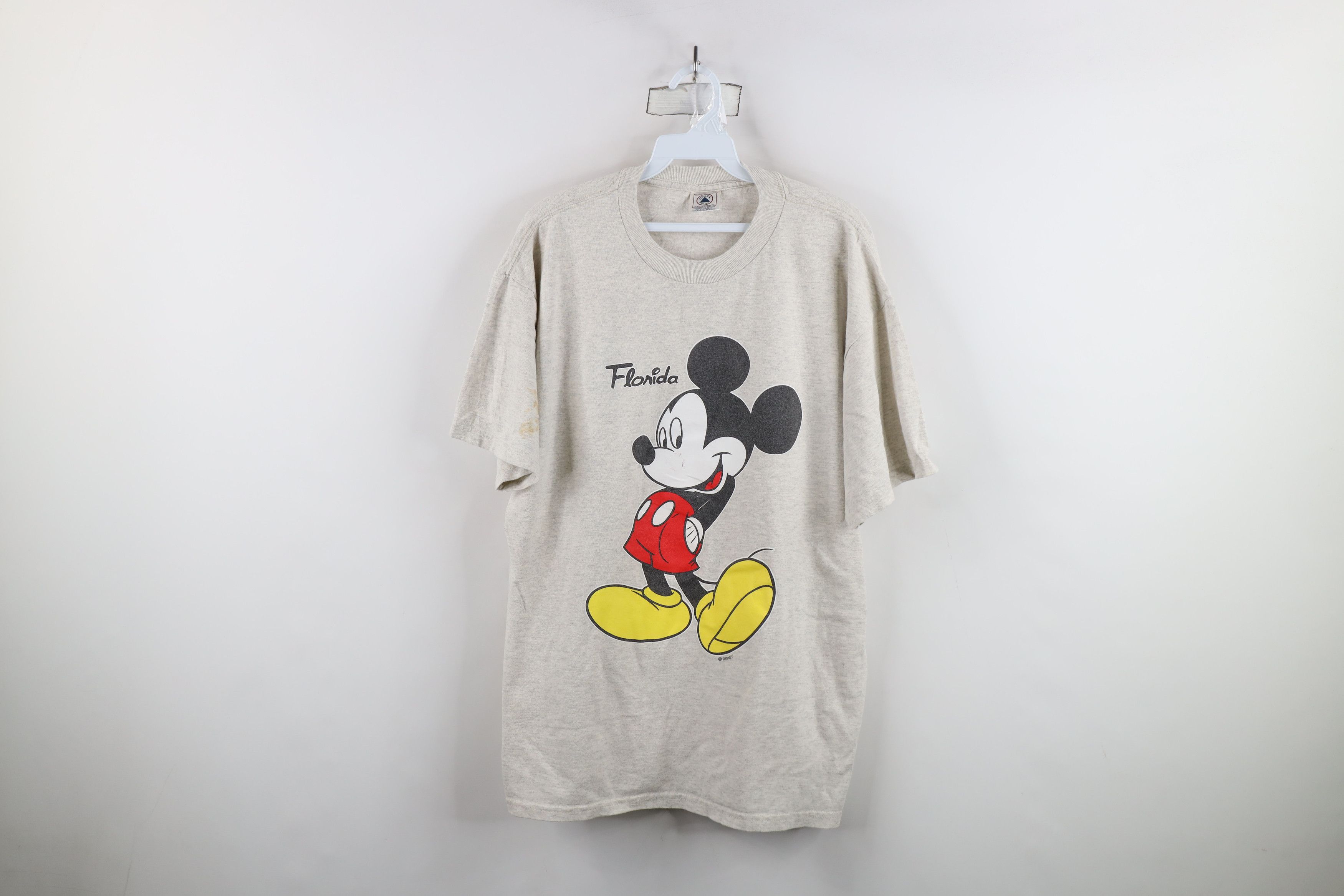 Vintage Vintage 90s Disney Florida Mickey Mouse Big Logo T-Shirt Size US L / EU 52-54 / 3 - 1 Thumbnail