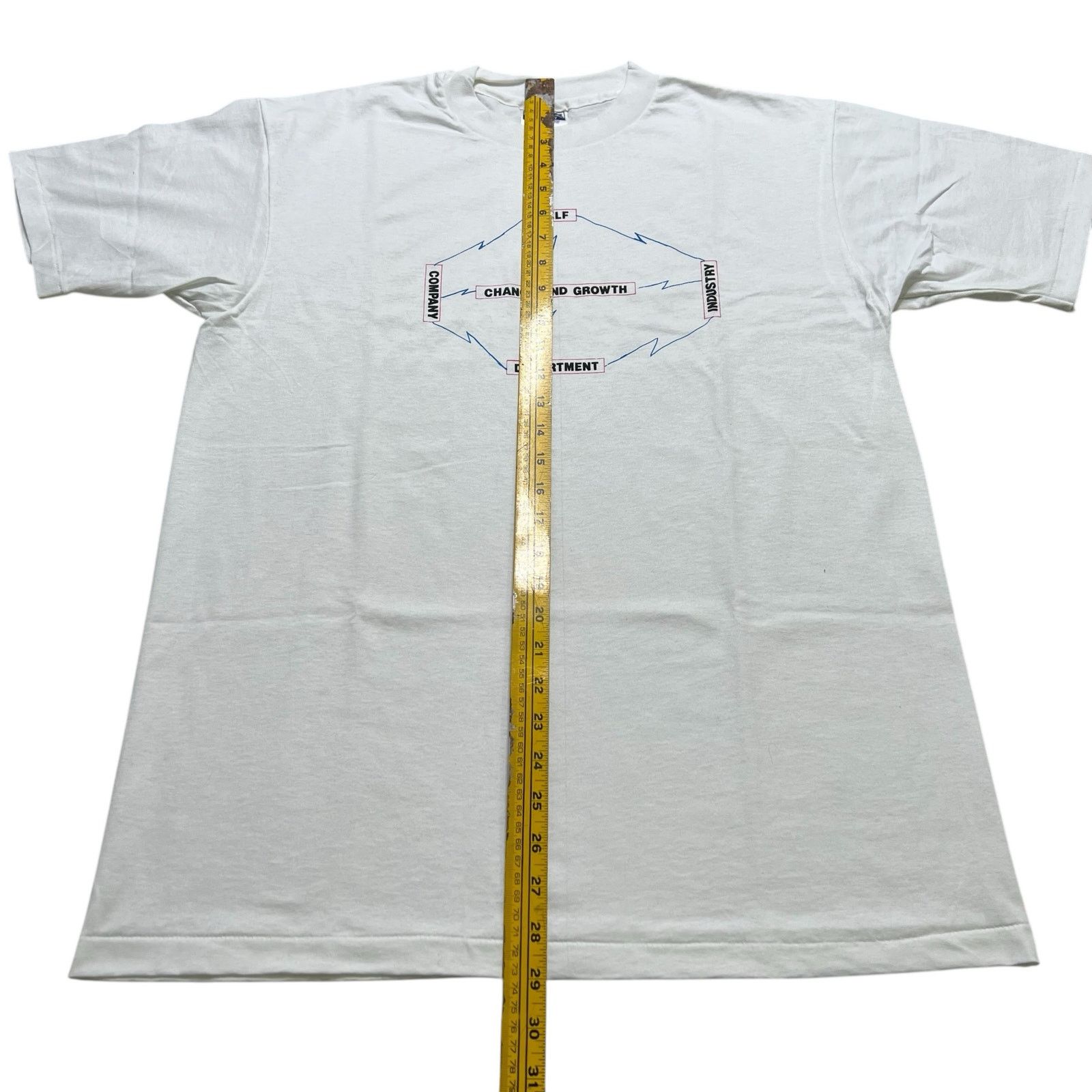 Hanes Vintage Hanes “Change and Growth” Graphic T-Shirt White Sz L Size US L / EU 52-54 / 3 - 5 Thumbnail