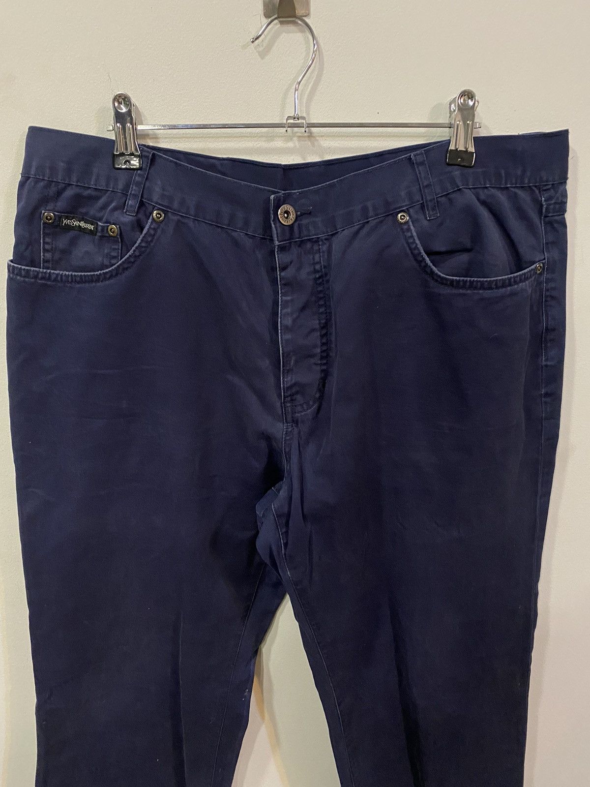 Yves Saint Laurent 36x32 YSL Jeans Denim Pants Cotton Navy Size US 36 / EU 52 - 18 Thumbnail
