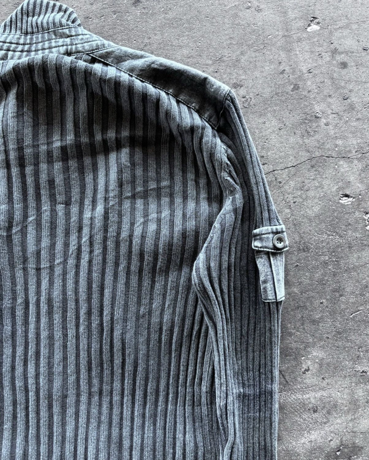 If Six Was Nine × Japanese Brand × Le Grande Bleu (L.G.B.) Ifsixwasnine Lgb Style Stone Washed Grey Knit Zip Up Size US M / EU 48-50 / 2 - 7 Thumbnail