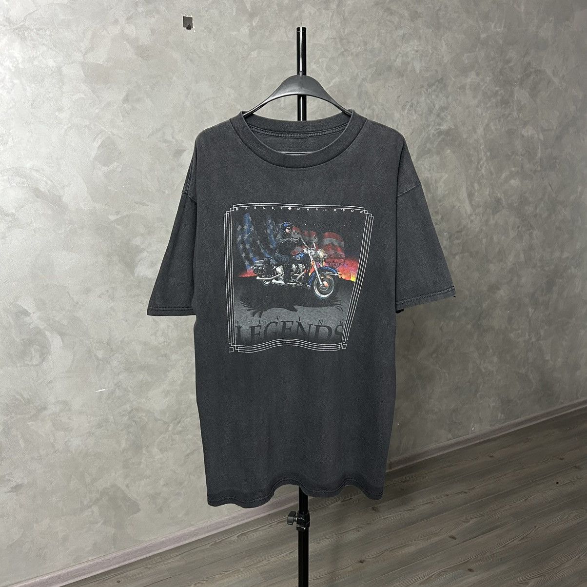 Harley Davidson 90s Harley Davidson D1ck Farmers Sun Faded T Shirt Merch Size US XL / EU 56 / 4 - 2 Thumbnail