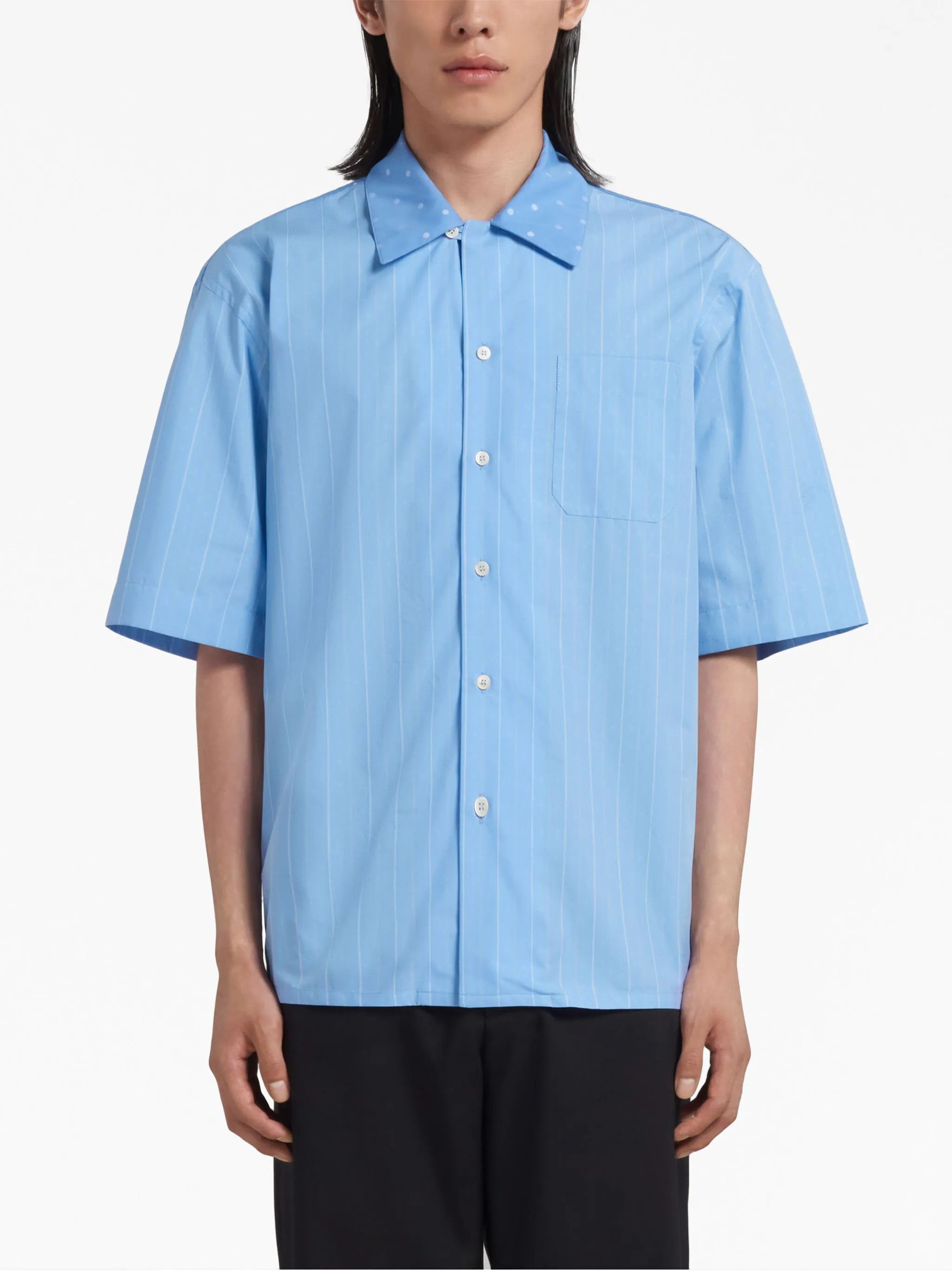 Marni o1w1db10824 Shirt in Light Blue Size US M / EU 48-50 / 2 - 3 Thumbnail