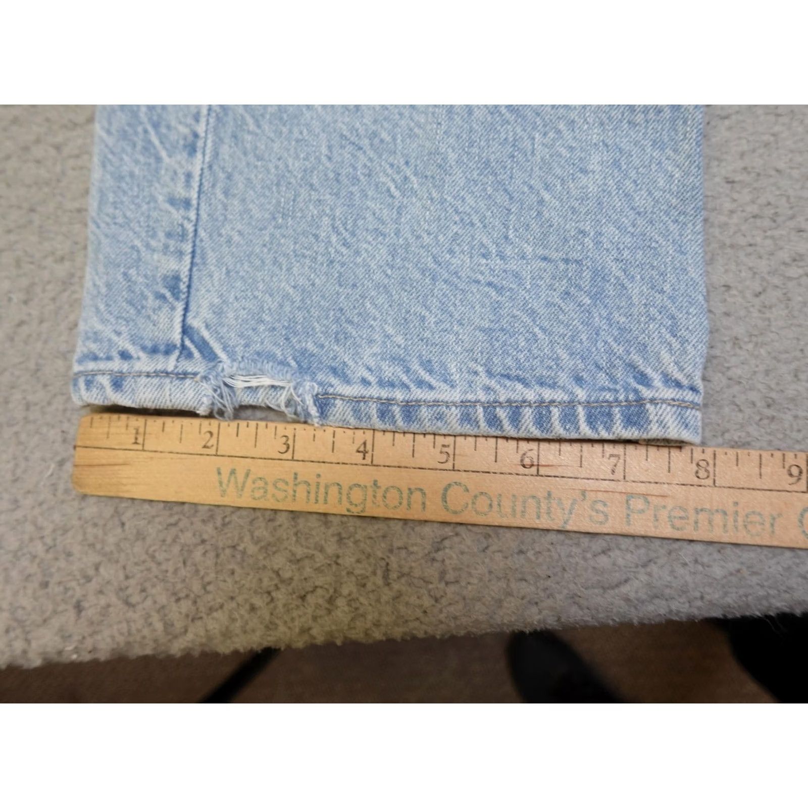American Eagle Outfitters VINTAGE American Eagle Jeans Womens 8 Blue Highest Rise 90s Boyfriend Distressed Denim Size 30" / US 8 / IT 44 - 6 Thumbnail