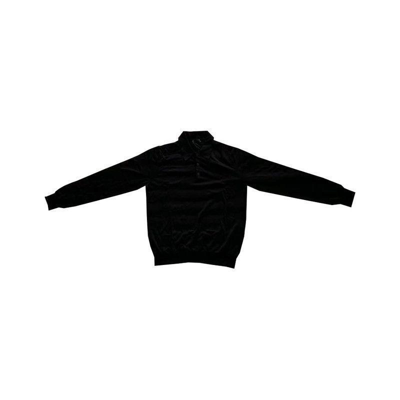Prada Prada Black Long Sleeve Polo Shirt for Men Size US S / EU 44-46 / 1 - 1 Thumbnail