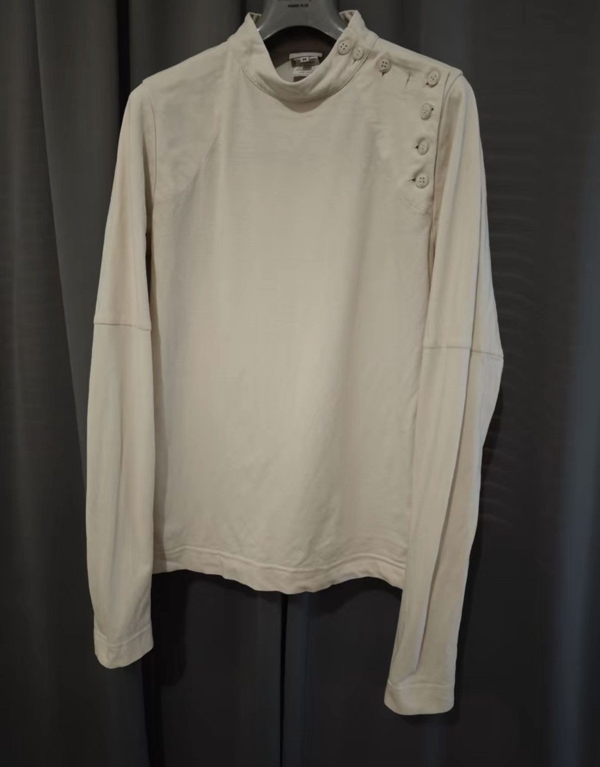Dries Van Noten Dries Van Noten Buttoned Mock Neck Long Sleeve Sweatshirt Size US M / EU 48-50 / 2 - 2 Thumbnail