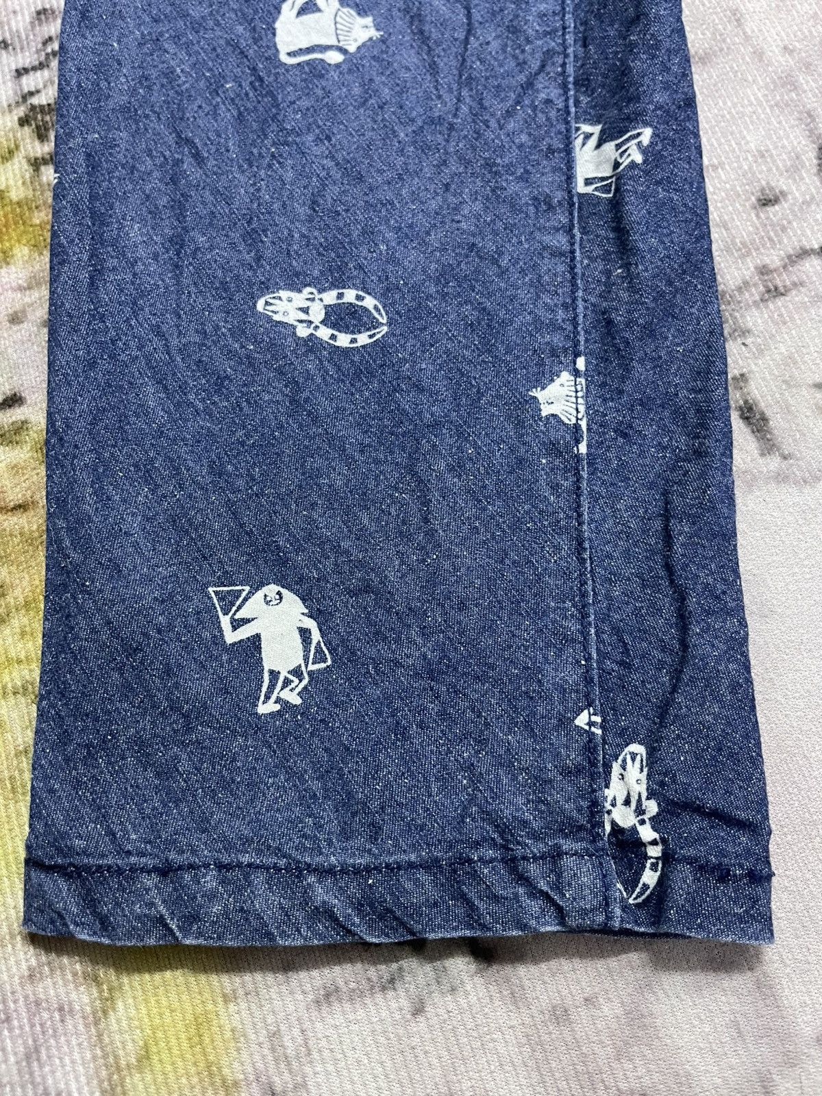 Issey Miyake × Japanese Brand × Ne-Net Ne-net By Issey Miyake Jeans Printed Size US 30 / EU 46 - 9 Thumbnail