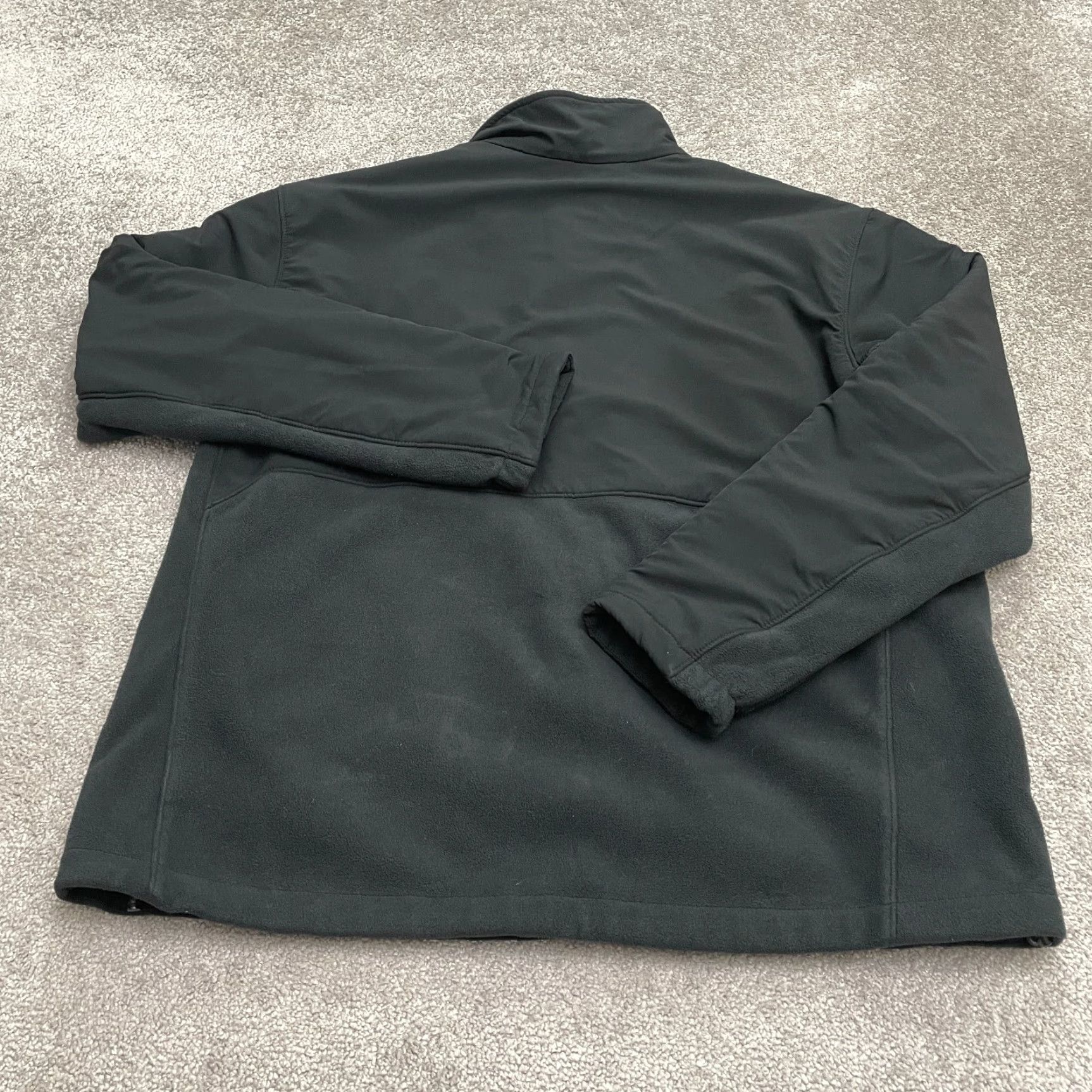 Vintage Columbia Lookout Trail Softshell Fleece Jacket Mens XL Black Blue Full Zip Hike Size US XL / EU 56 / 4 - 2 Thumbnail